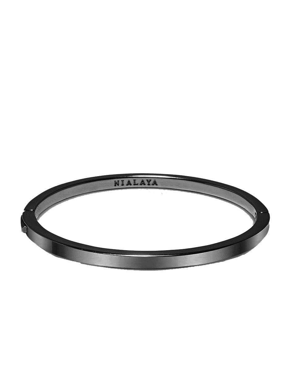 Men's Black Simplicity Bangle
