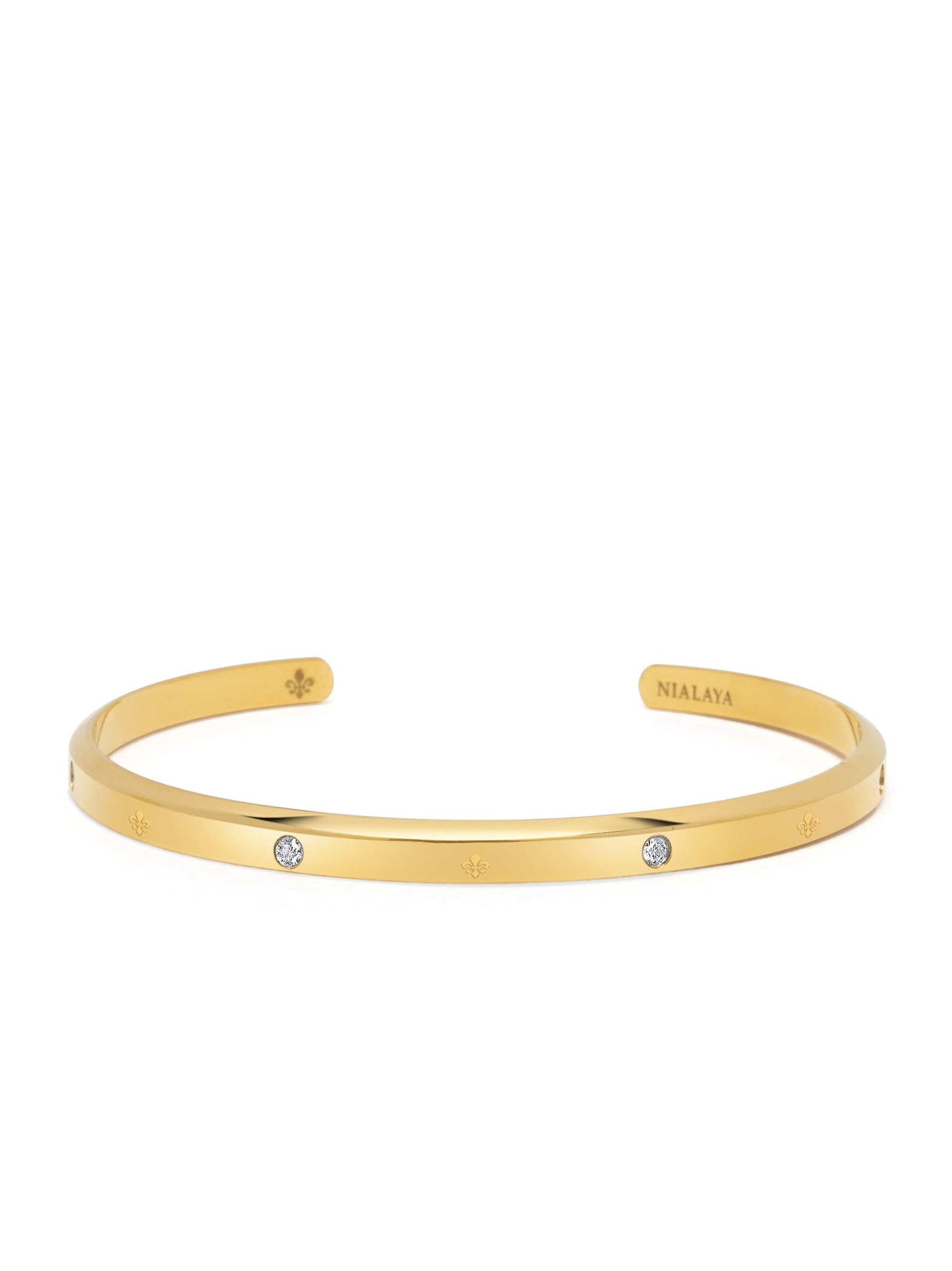 Gold Fleur de Lis Cuff