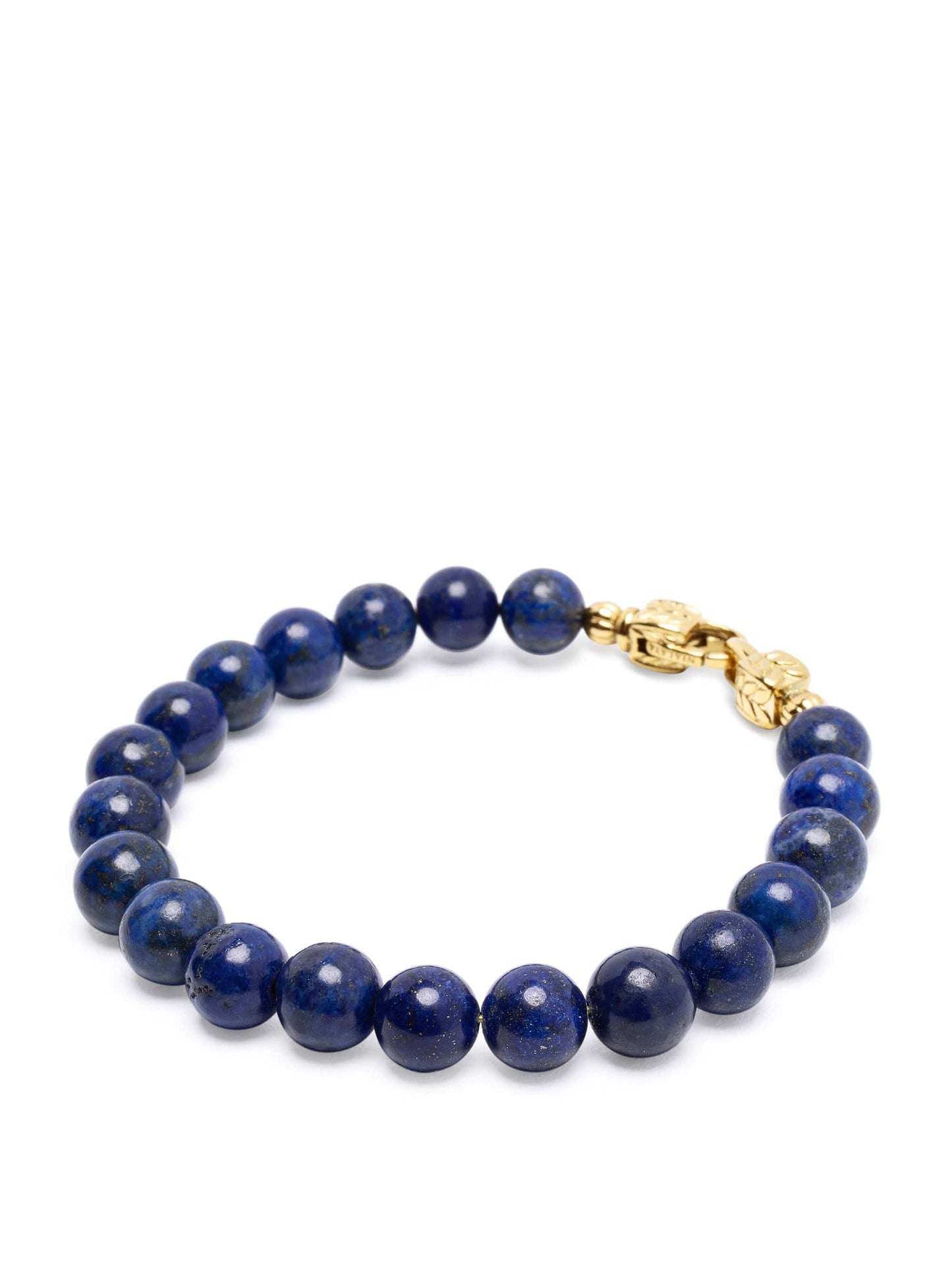 Blue Dumortierite Healing Bracelet with Gold Lock