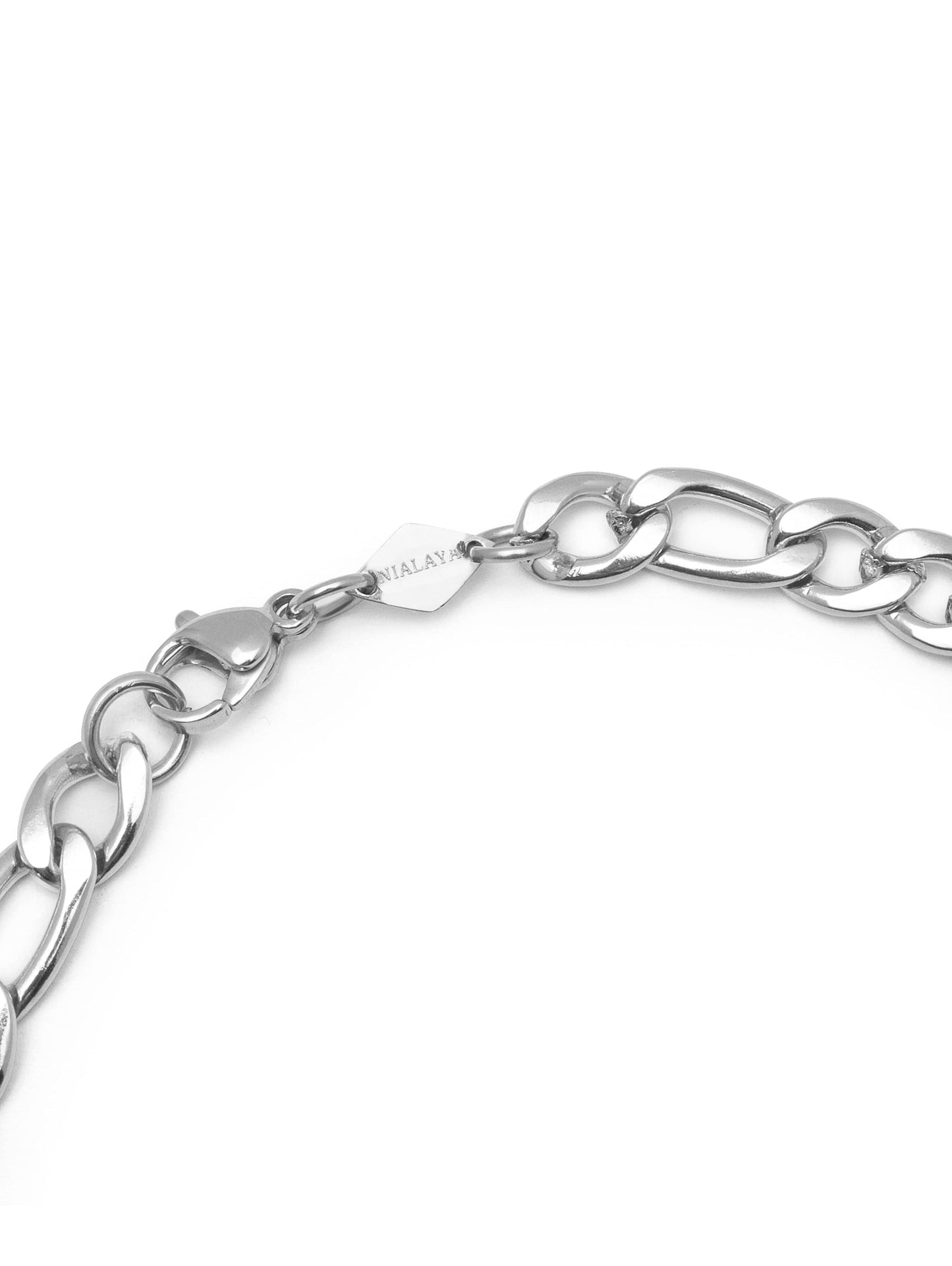 Men's Silver Figaro Bracelet in 6mm