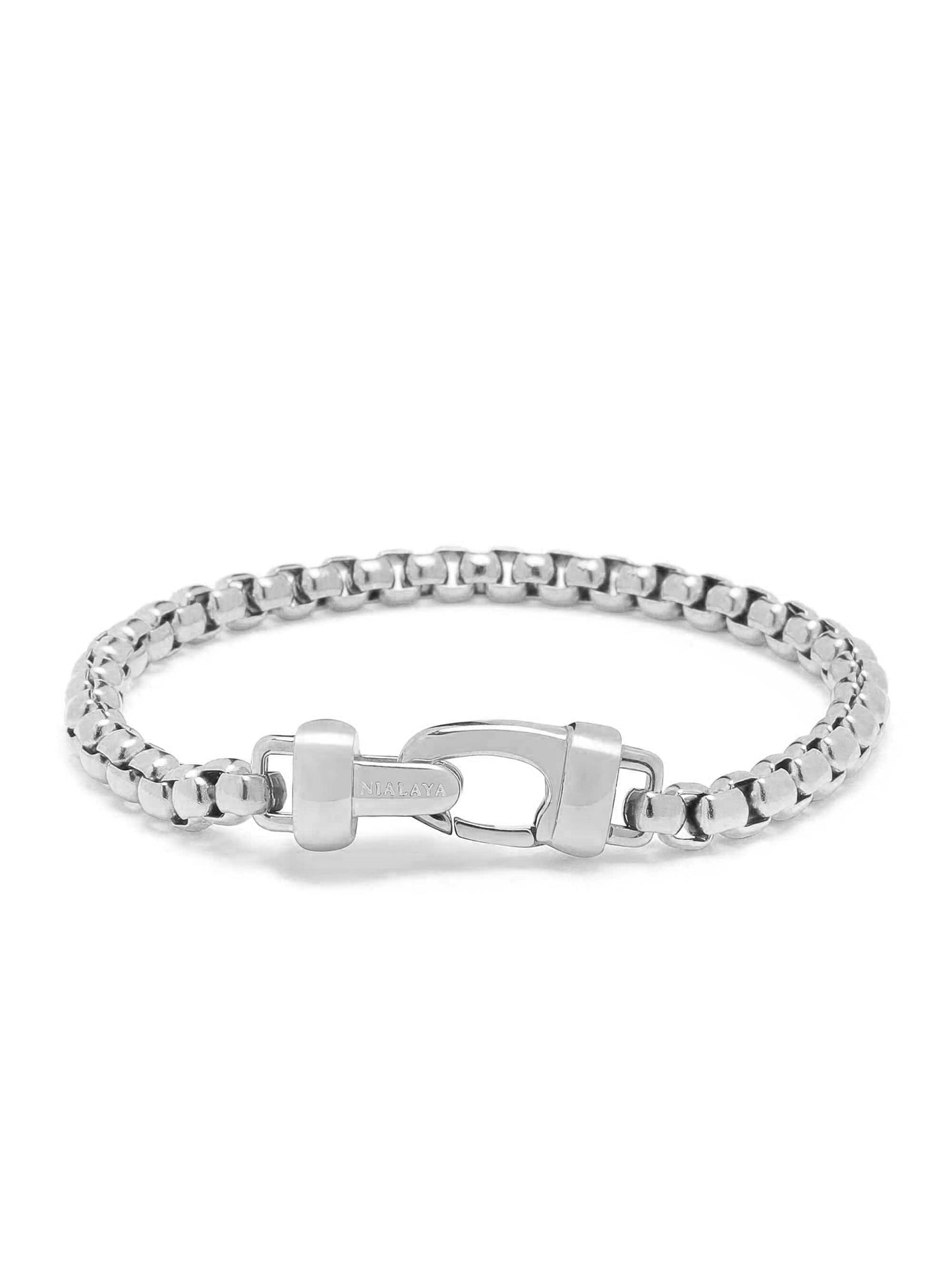 Silver Box Chain Bracelet