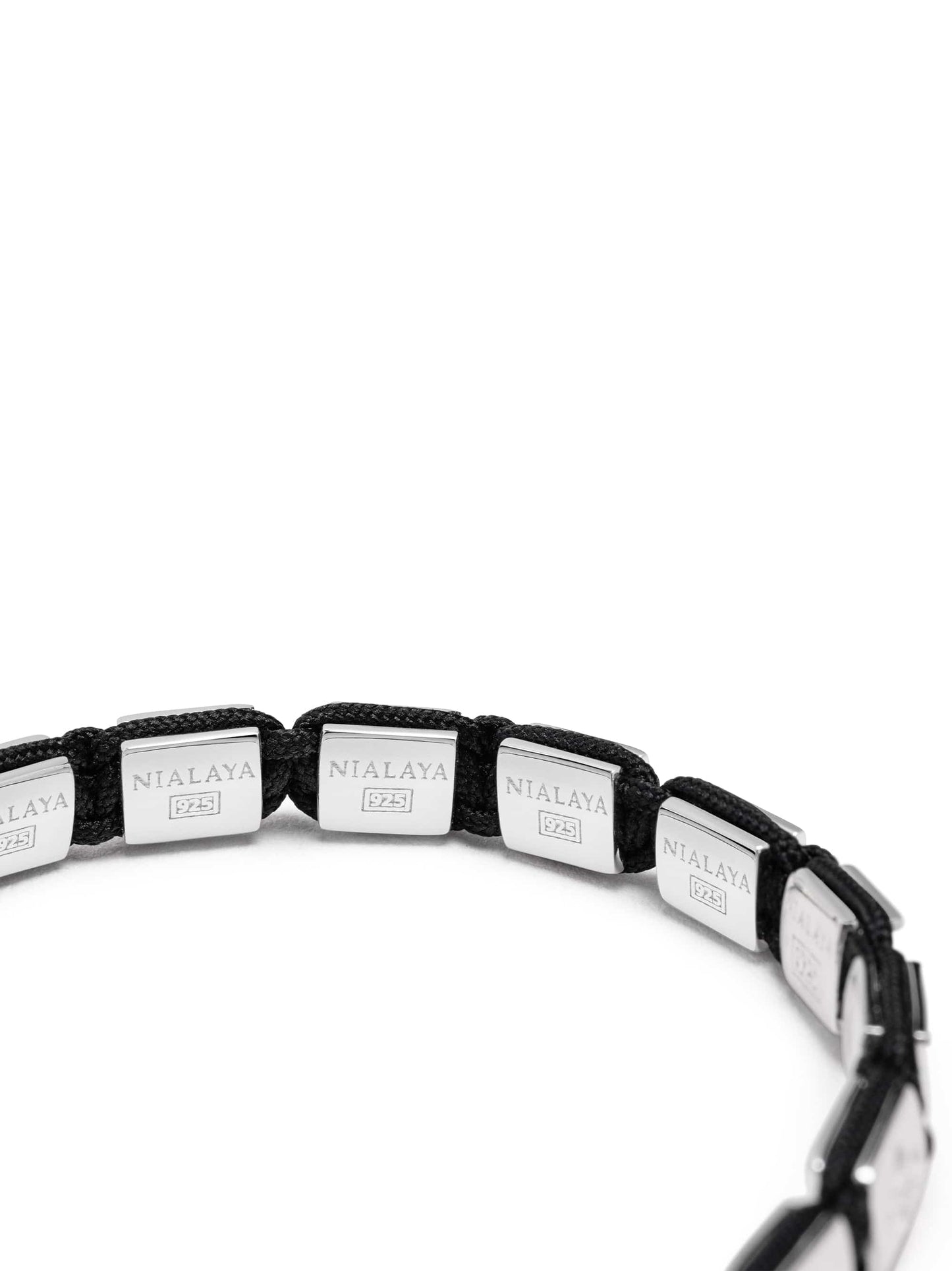 Men's Mini Flatbead Bracelet in Sterling Silver