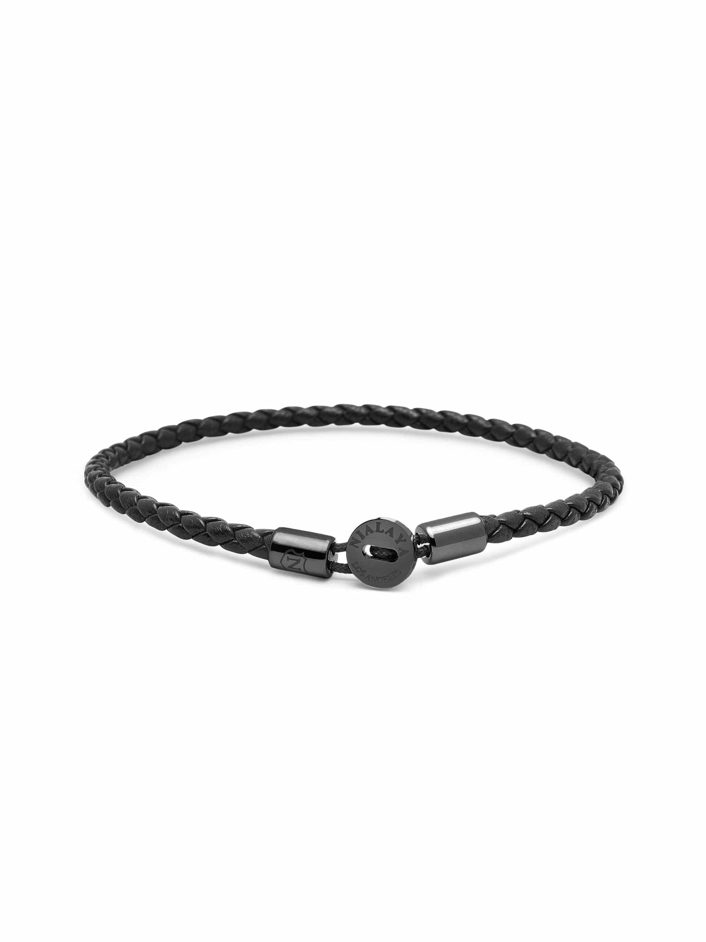 Men's Braided Lux Leather Bracelet