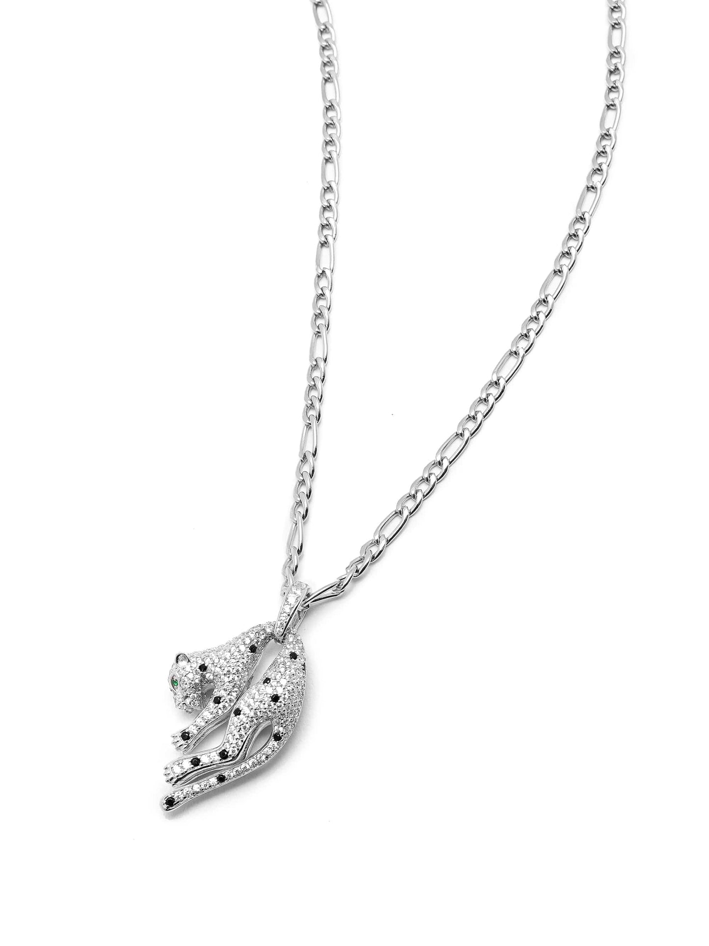Women's Sterling Silver Panther Necklace