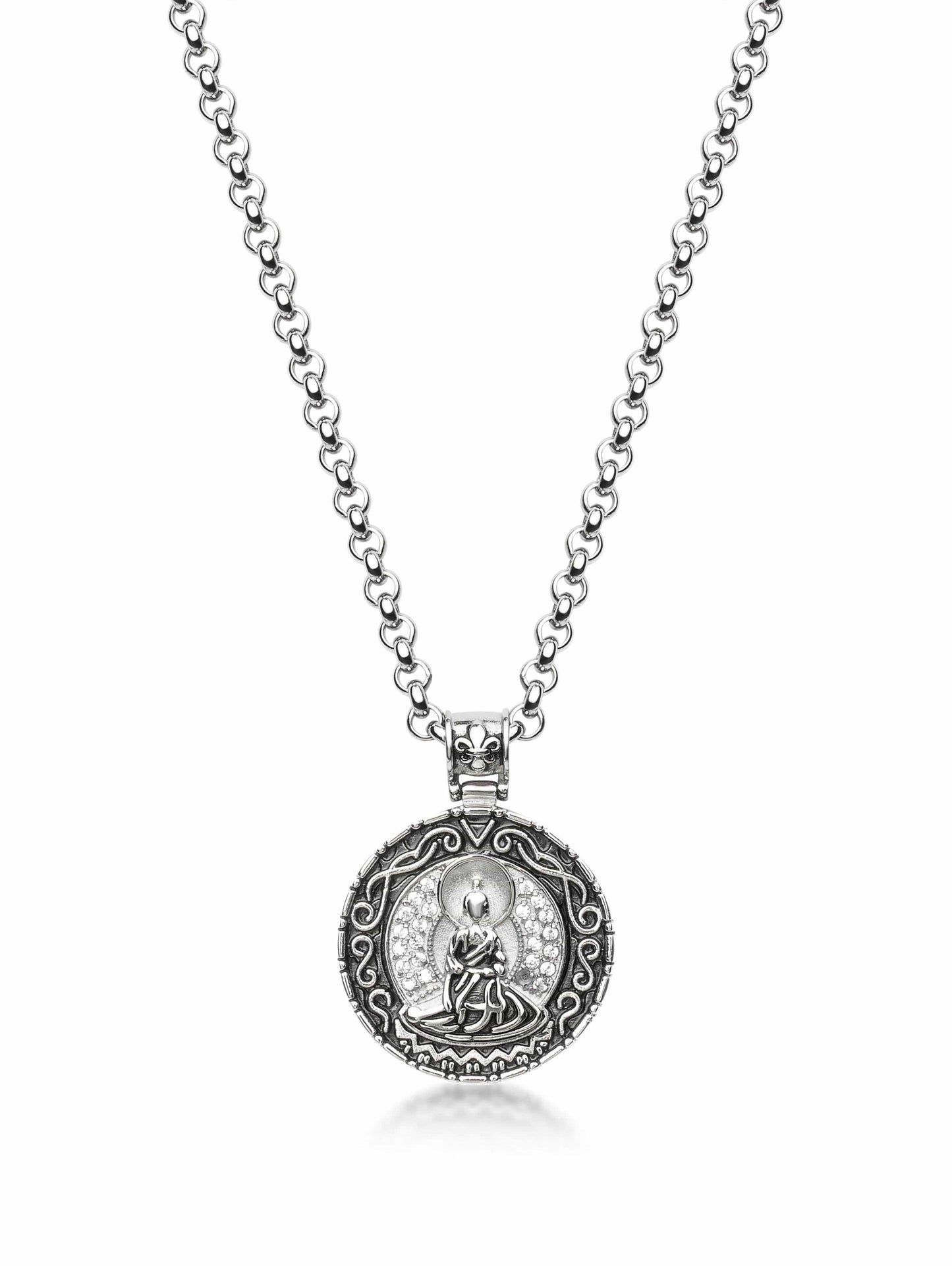 Necklace with Silver Buddha Amulet