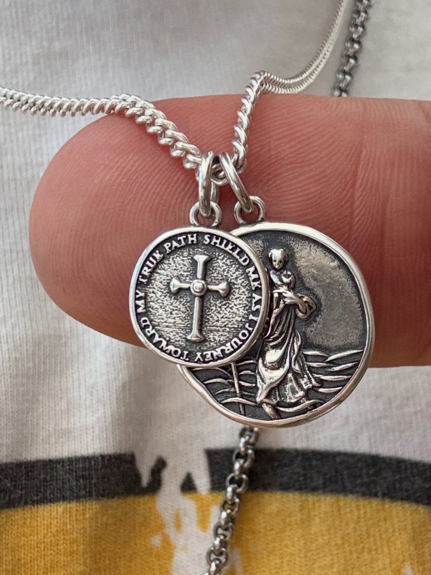 Saint Christopher Double Medallion
