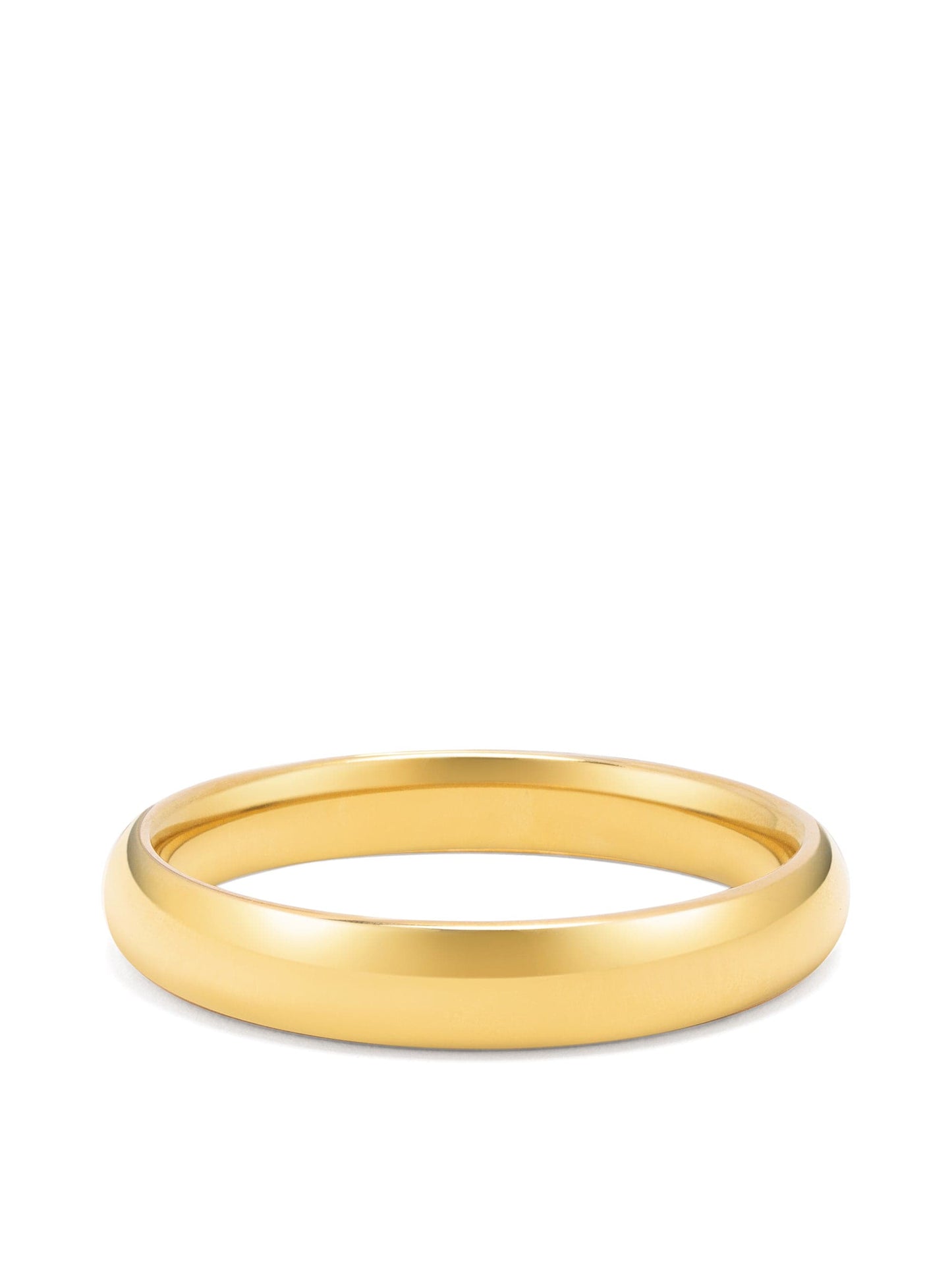 Classic 12mm Round Bangle in Gold