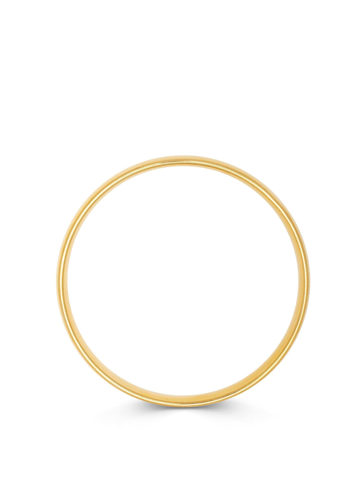 Classic 8mm Round Bangle in Gold