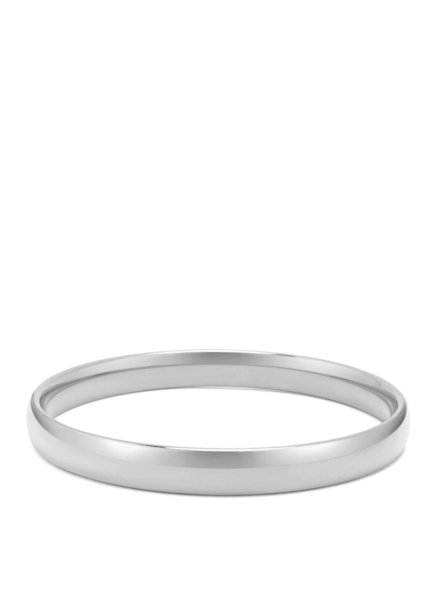 Classic 8mm Round Bangle in Silver
