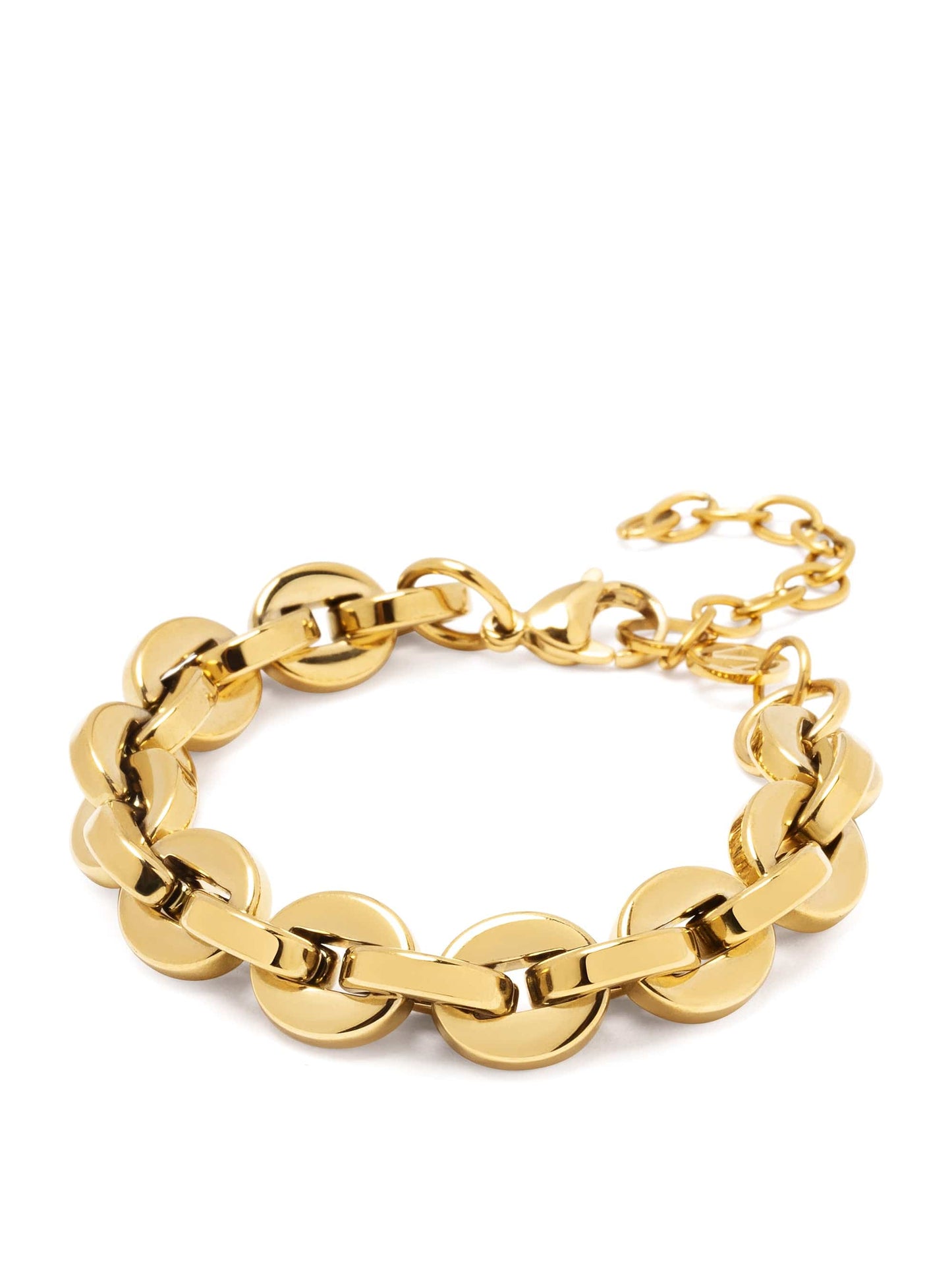 Gold Loop Link Bracelet
