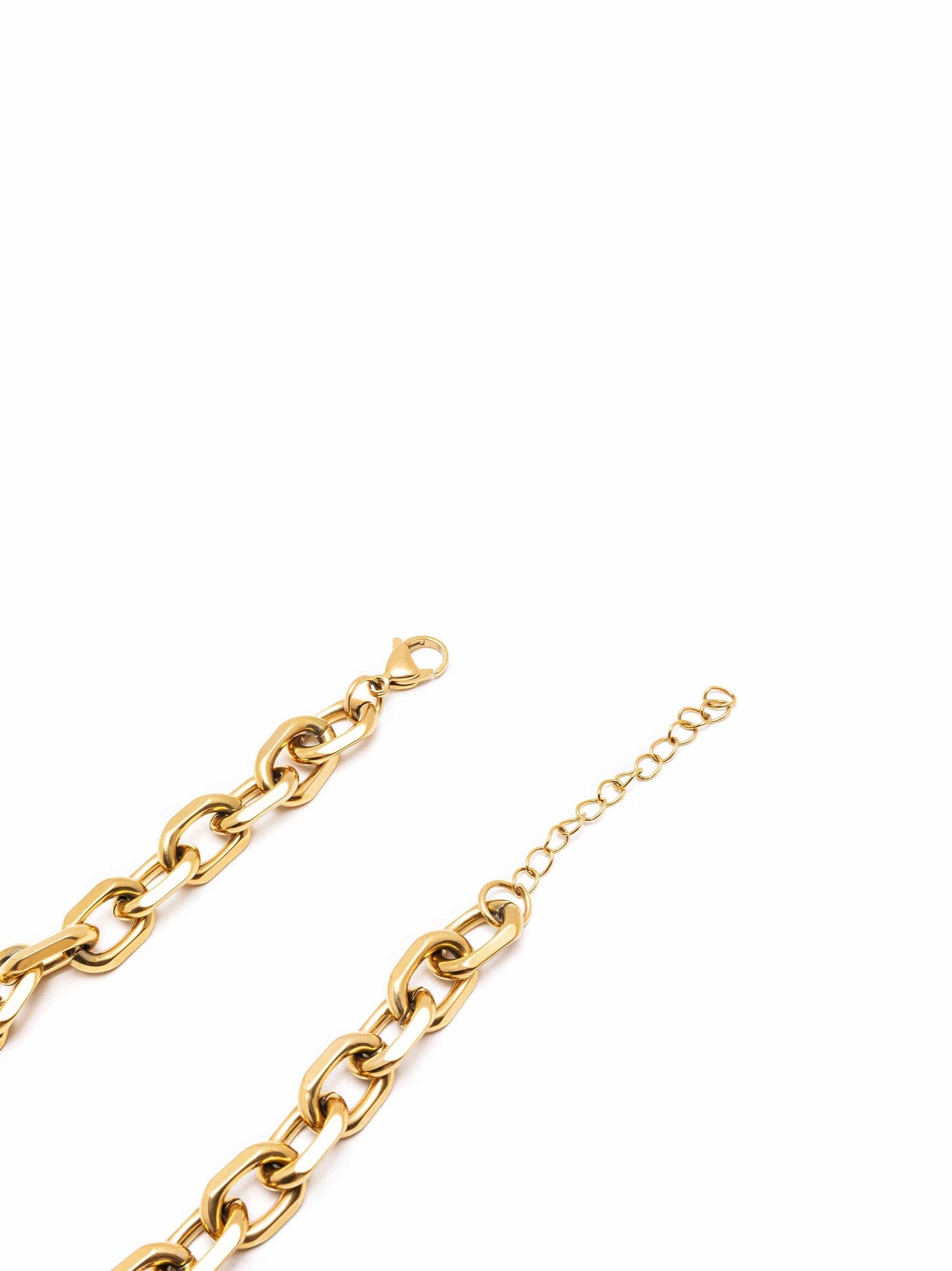 Gold Round Cable Chain Bracelet