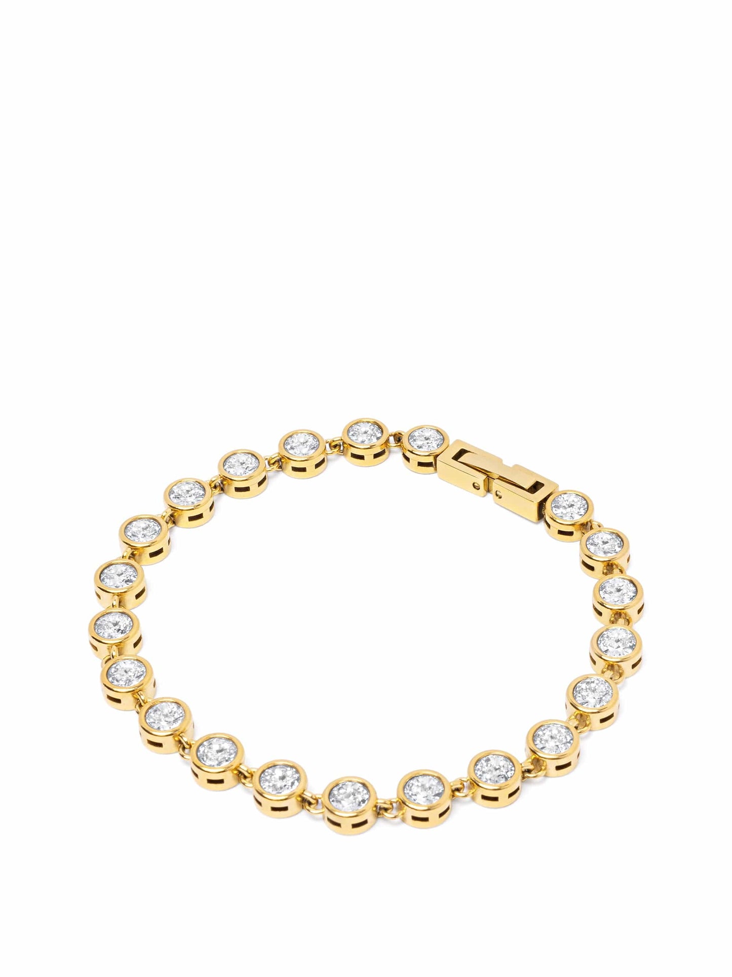 Round Gem Link Bracelet