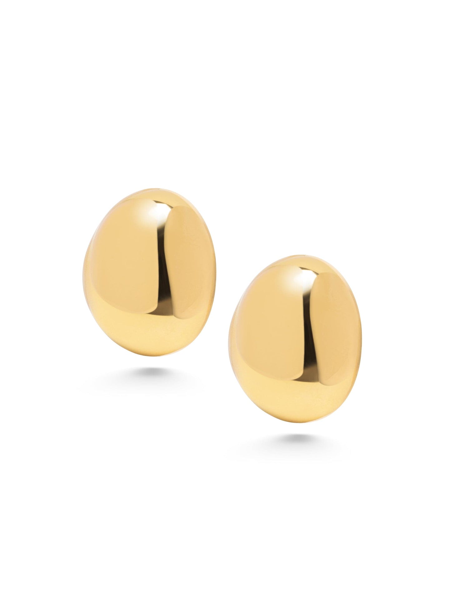 Vintage Oval Stud Earrings