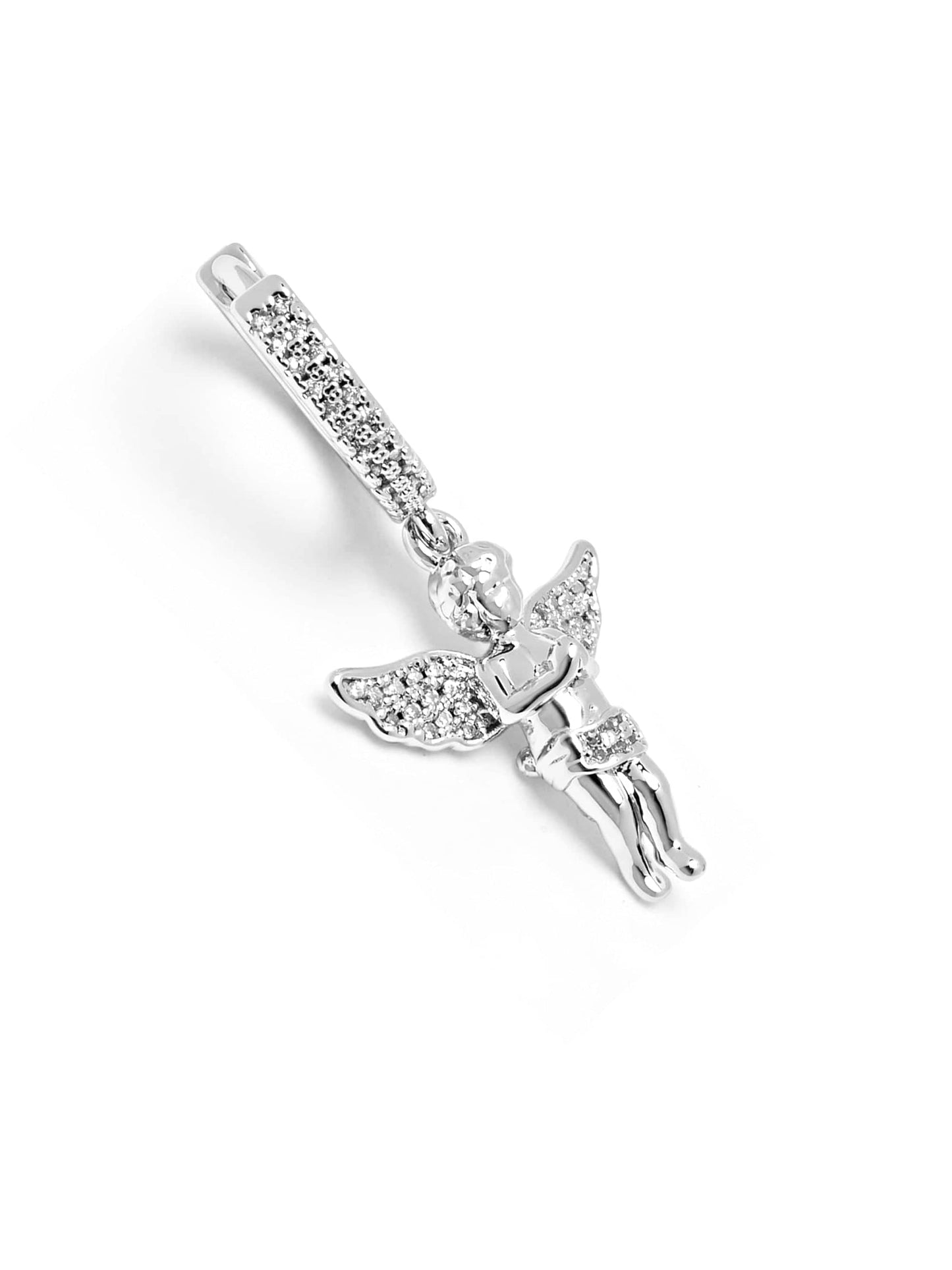 Women's Silver Angel Earrings