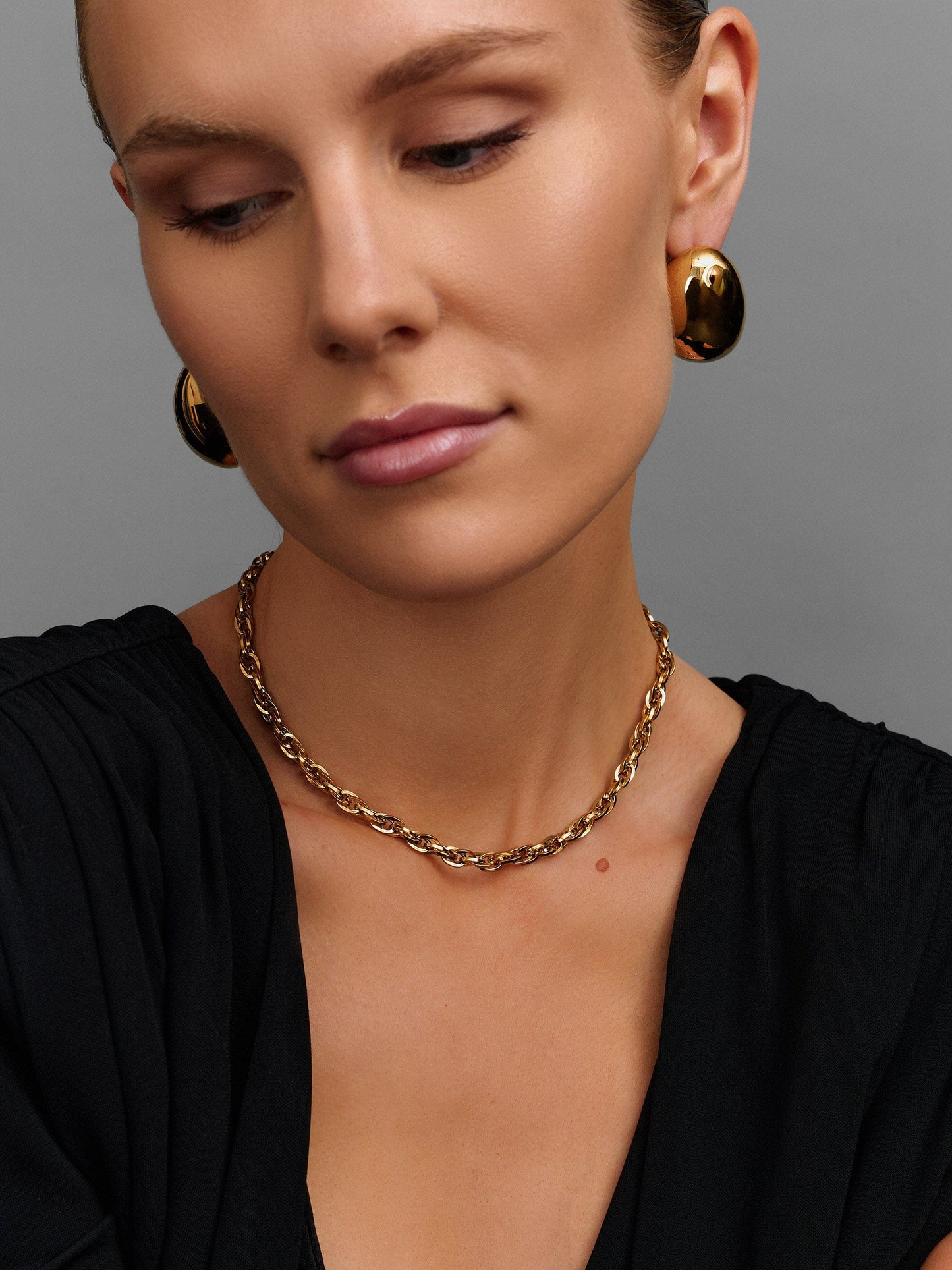 Gold Rope Chain Choker