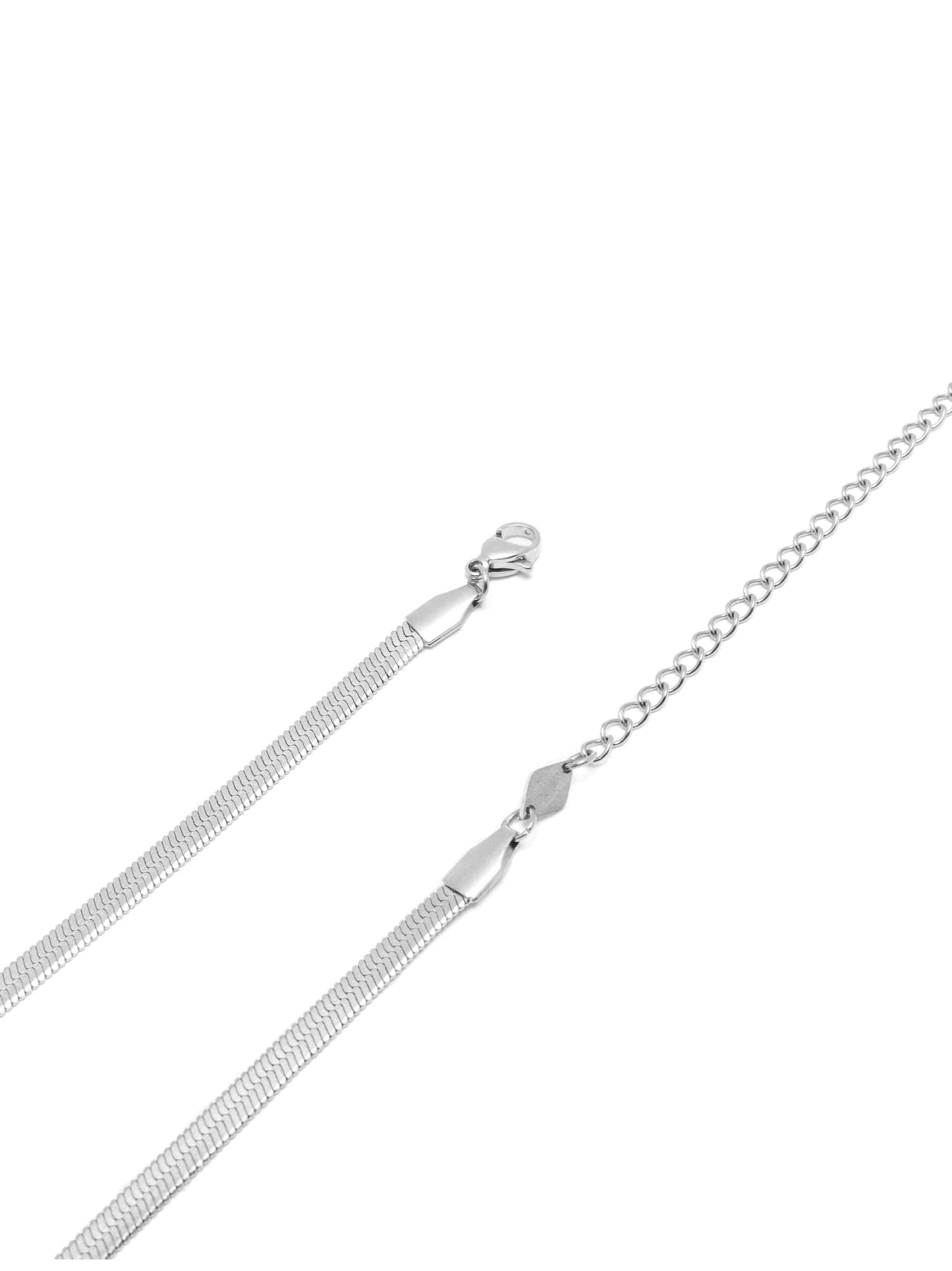 Snake Chain Necklace in Silver