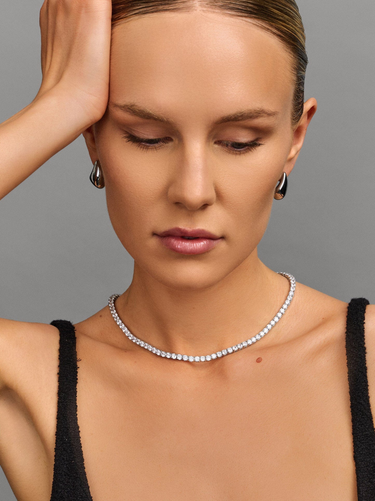 Tennis Choker in Gold