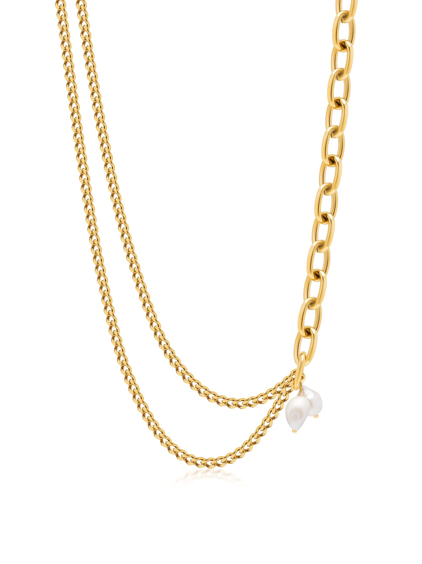Transformer Pearl Necklace