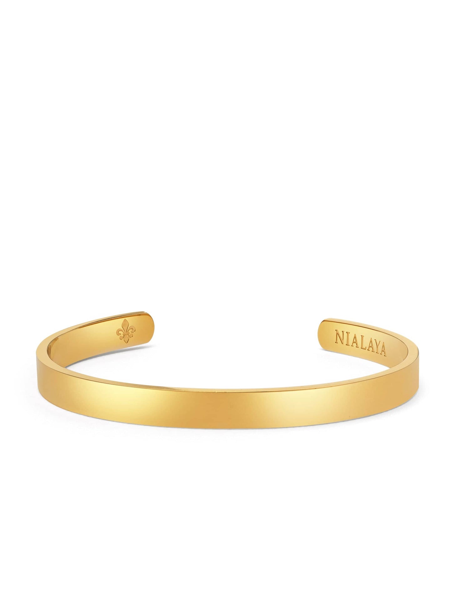 Gold Open Cuff Bangle