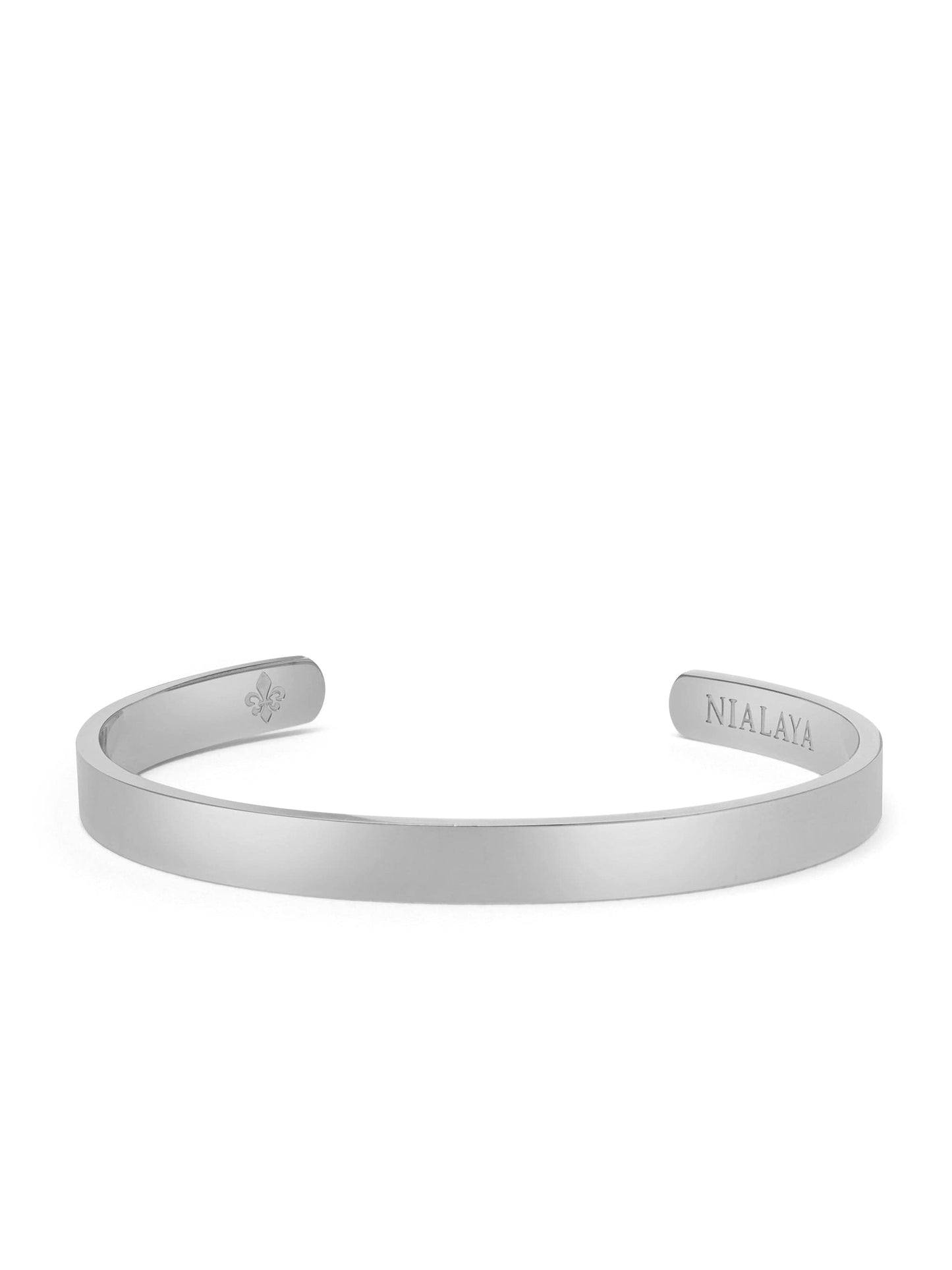Silver Open Cuff Bangle