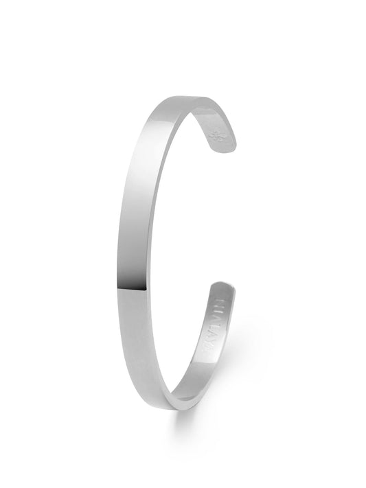 Silver Open Cuff Bangle