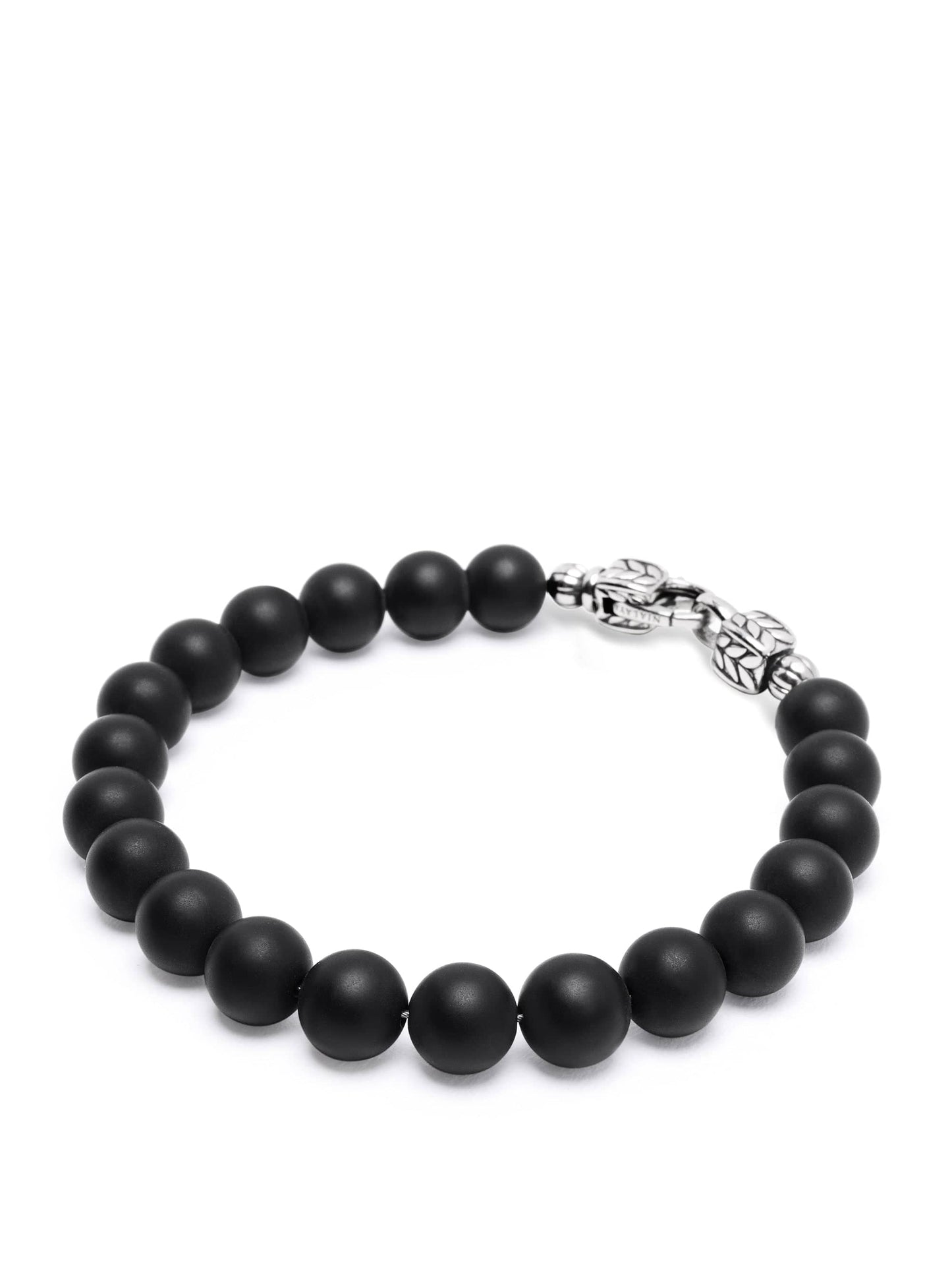 Black Onyx Healing Bracelet with Silver Lock