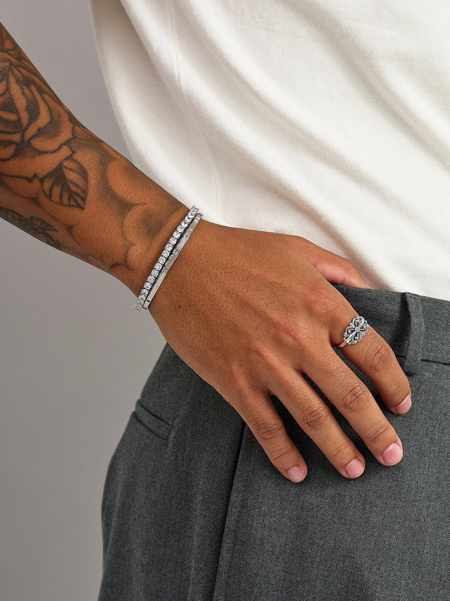 Tennis Bracelet with Silver