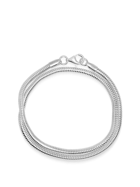 Men's Silver Wrap-Around Chain Bracelet