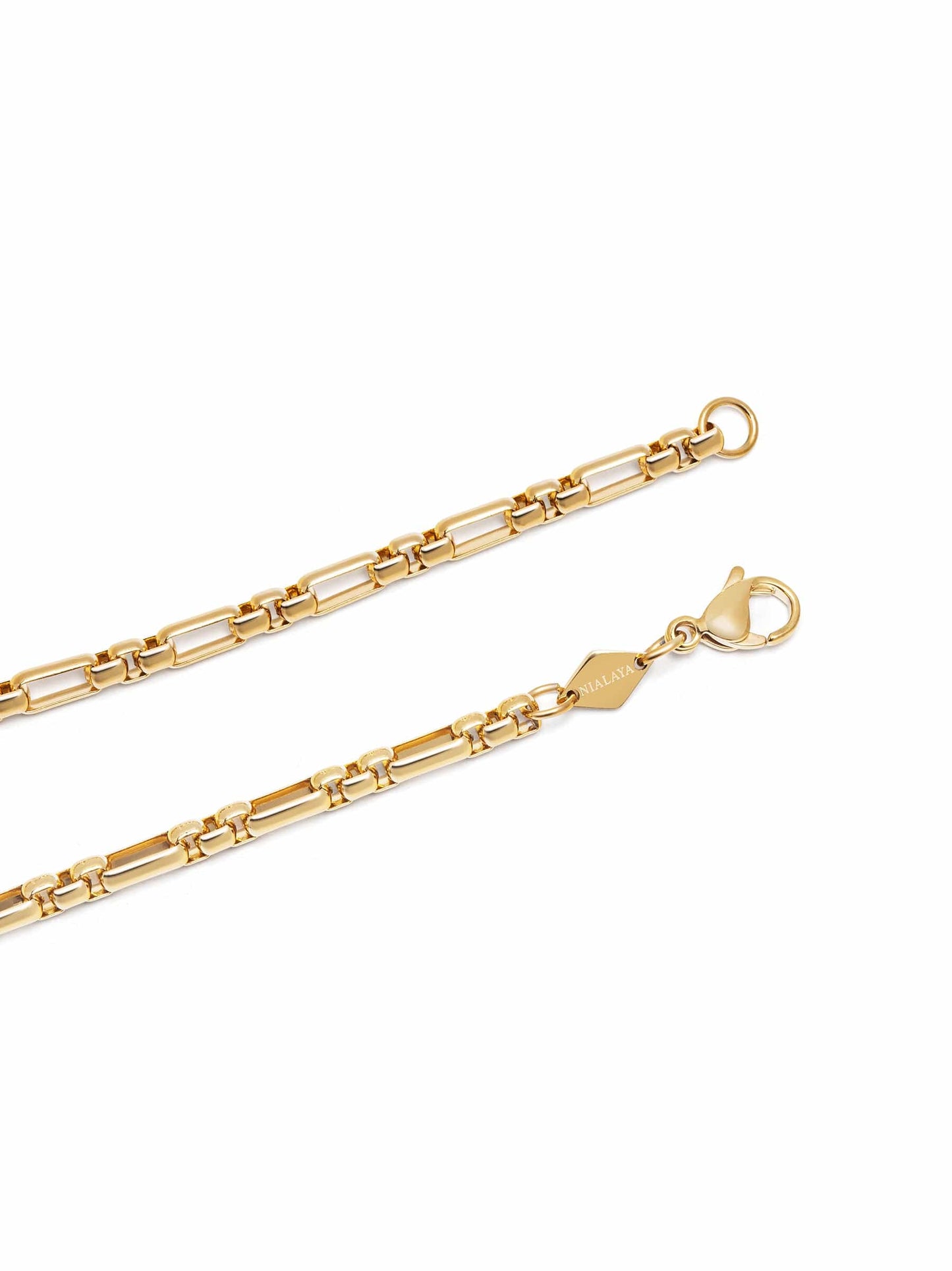Men's Gold Modern Figaro Belcher Chain