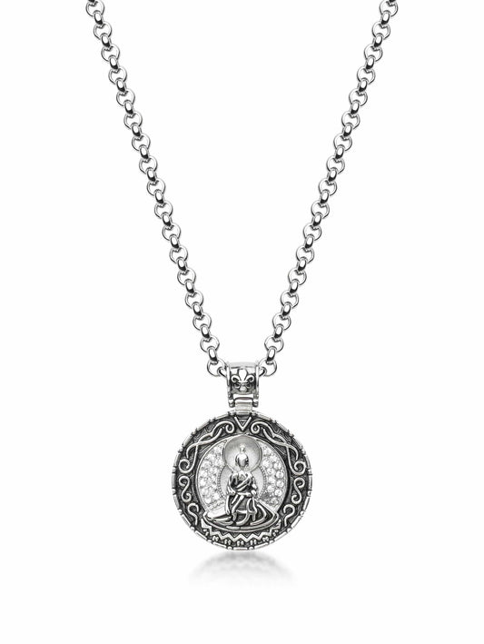 Necklace with Silver Buddha Amulet