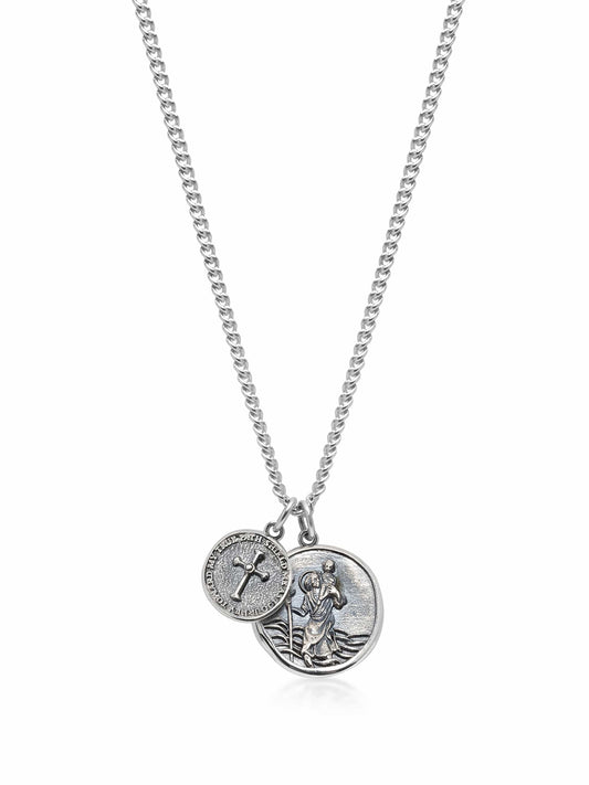 Saint Christopher Double Medallion