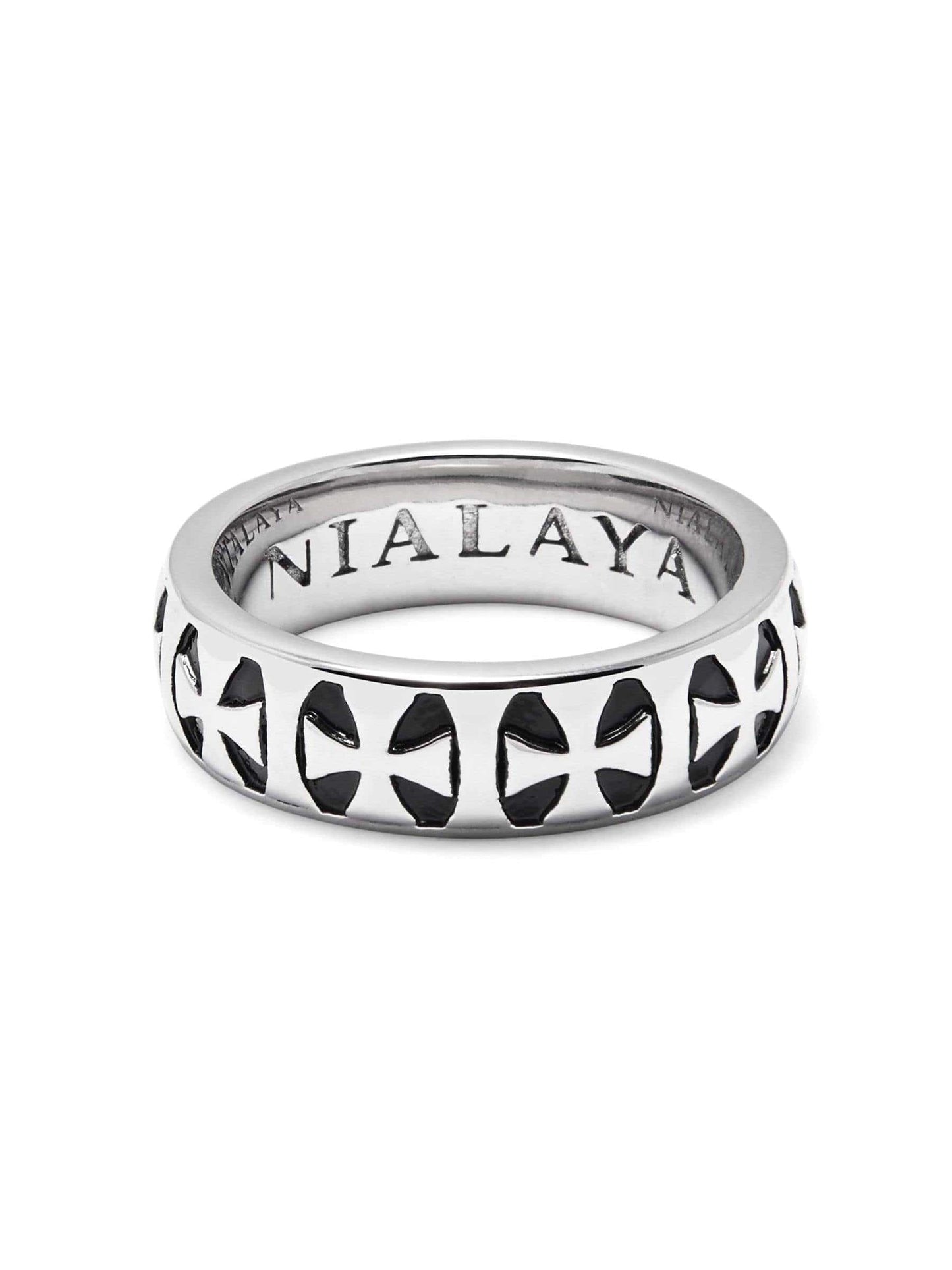 Men's Silver Iron Cross Ring