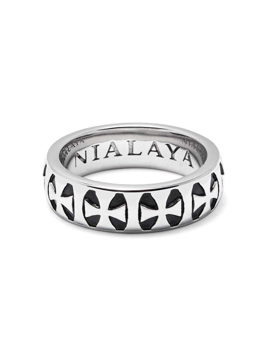 Men's Silver Iron Cross Ring