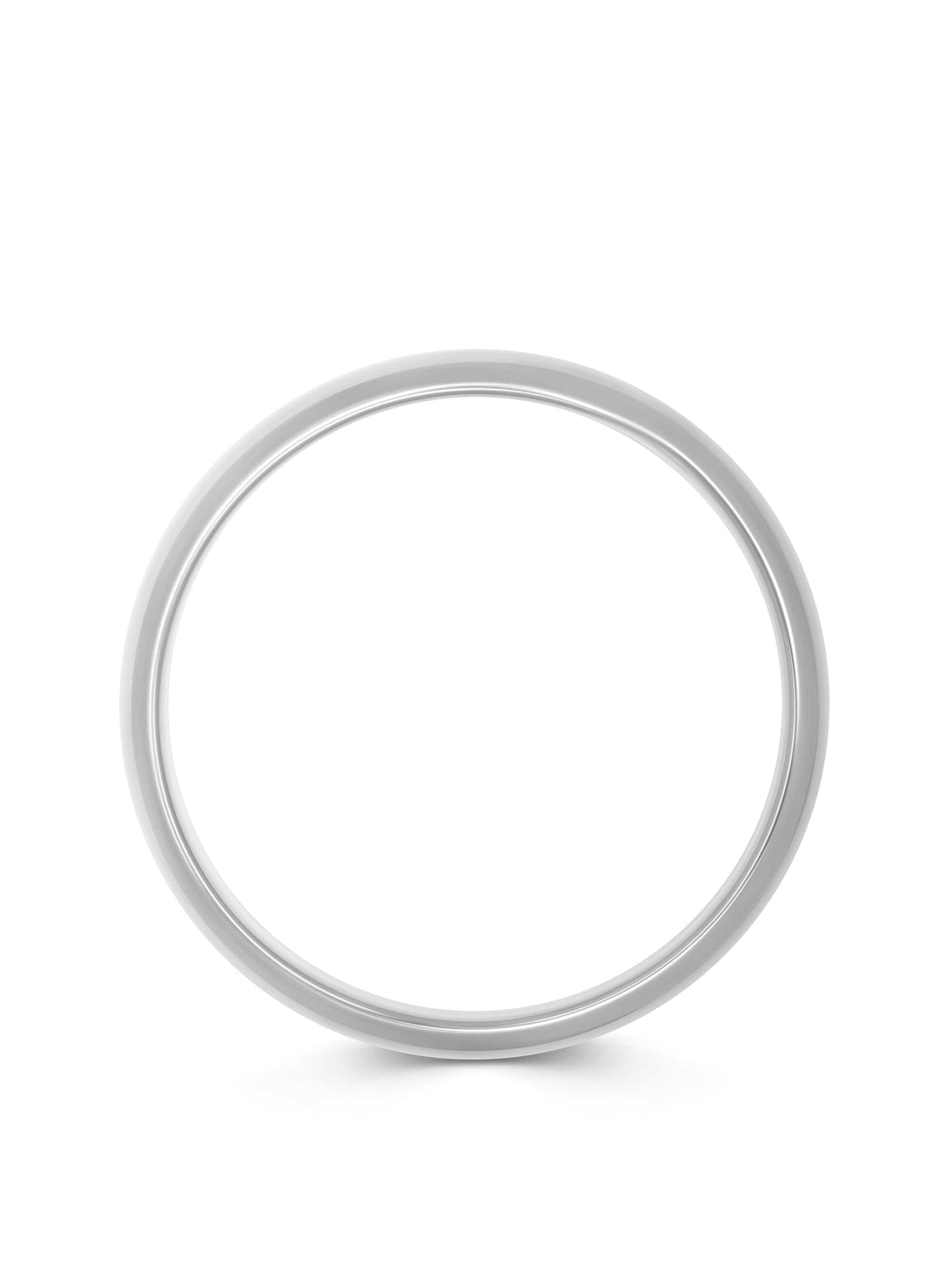 Classic 12mm Round Bangle in Silver