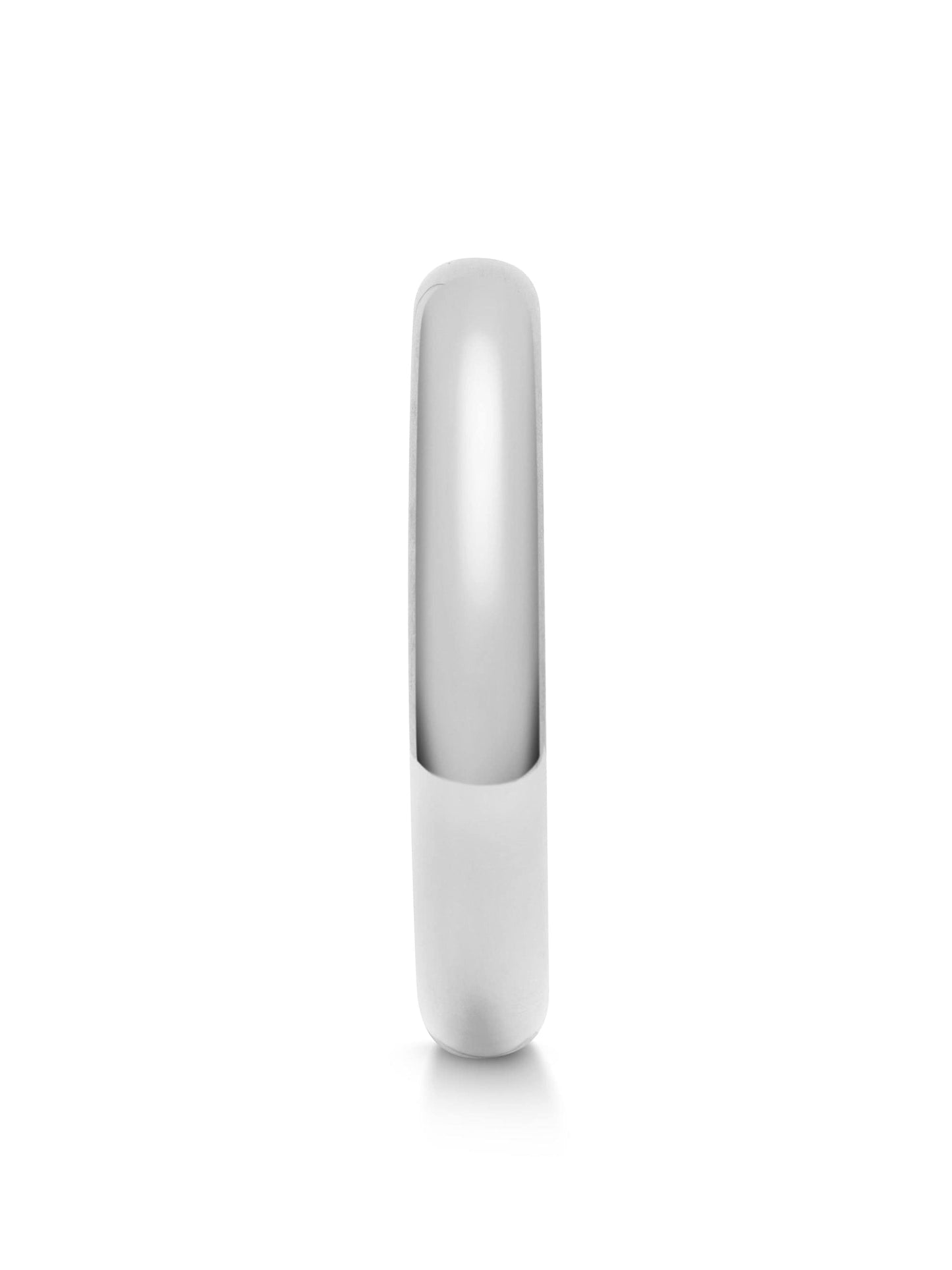 Classic 12mm Round Bangle in Silver