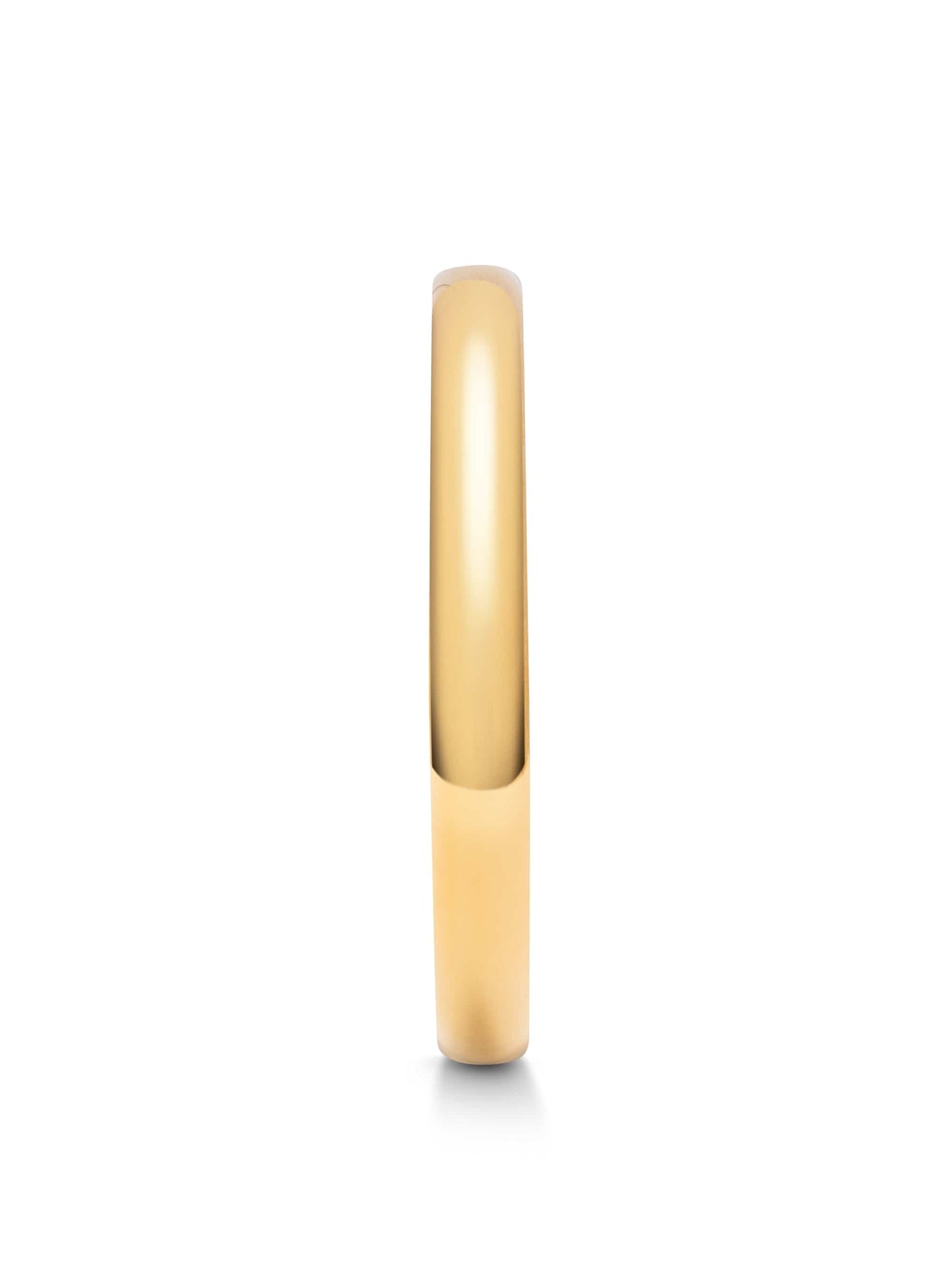 Classic 8mm Round Bangle in Gold