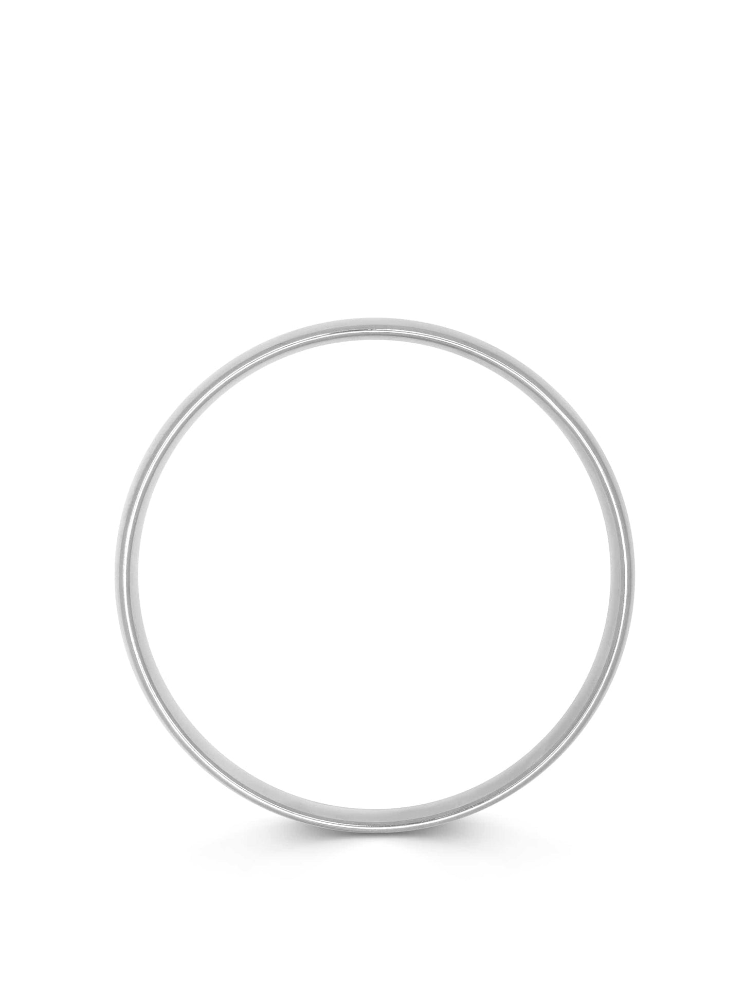 Classic 8mm Round Bangle in Silver