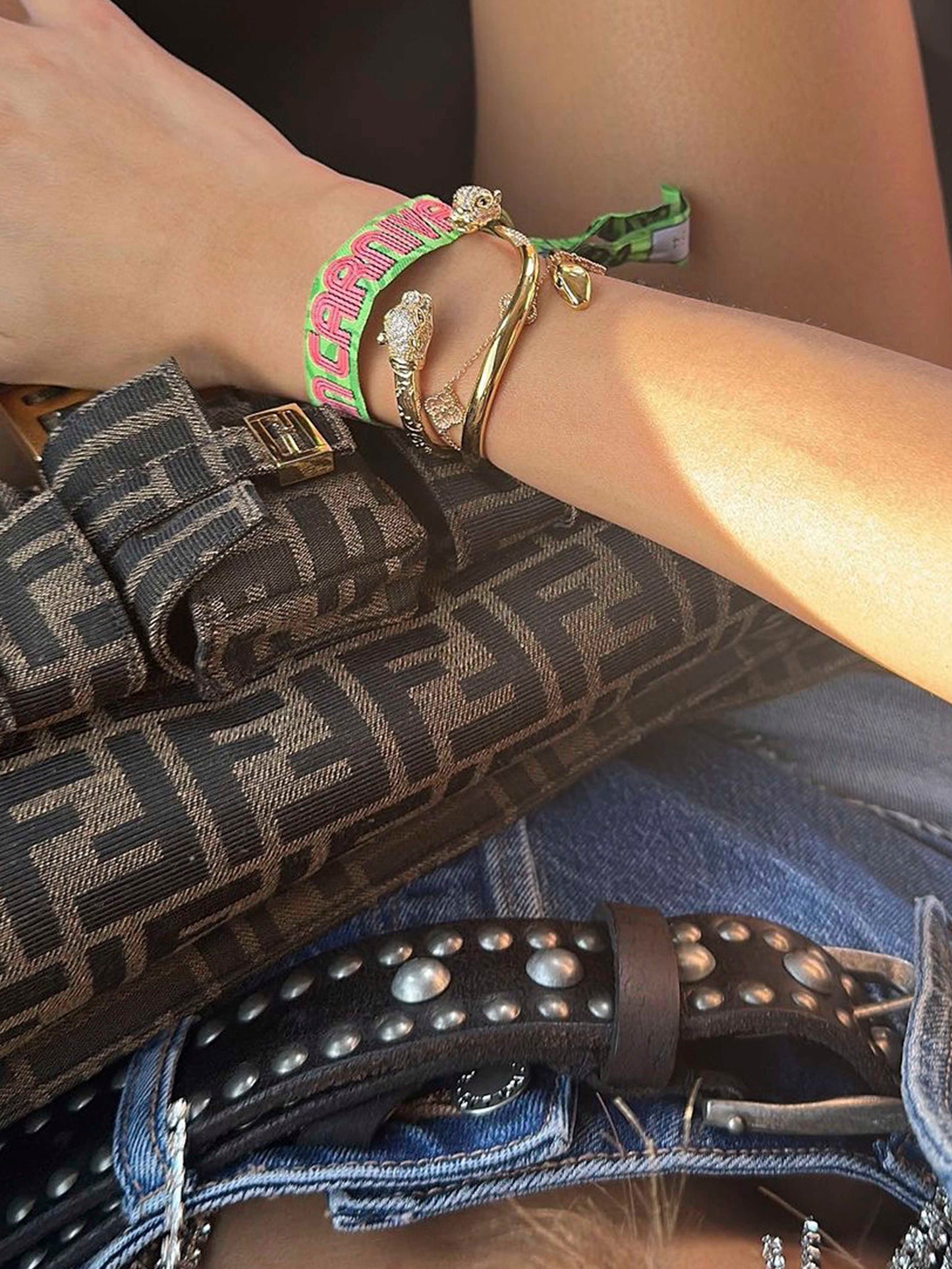 Women's Gold Snake Bangle