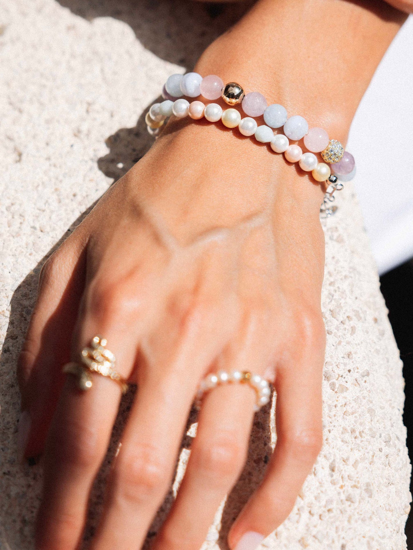 Women's Pastel Pearl Bracelet