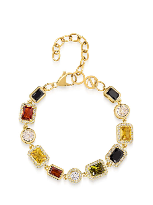 Gold Gemstone Bracelet