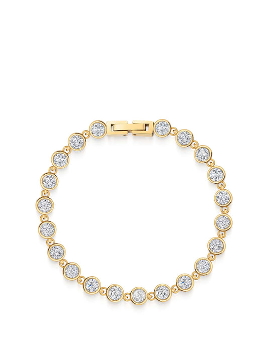 Round Gem Link Bracelet