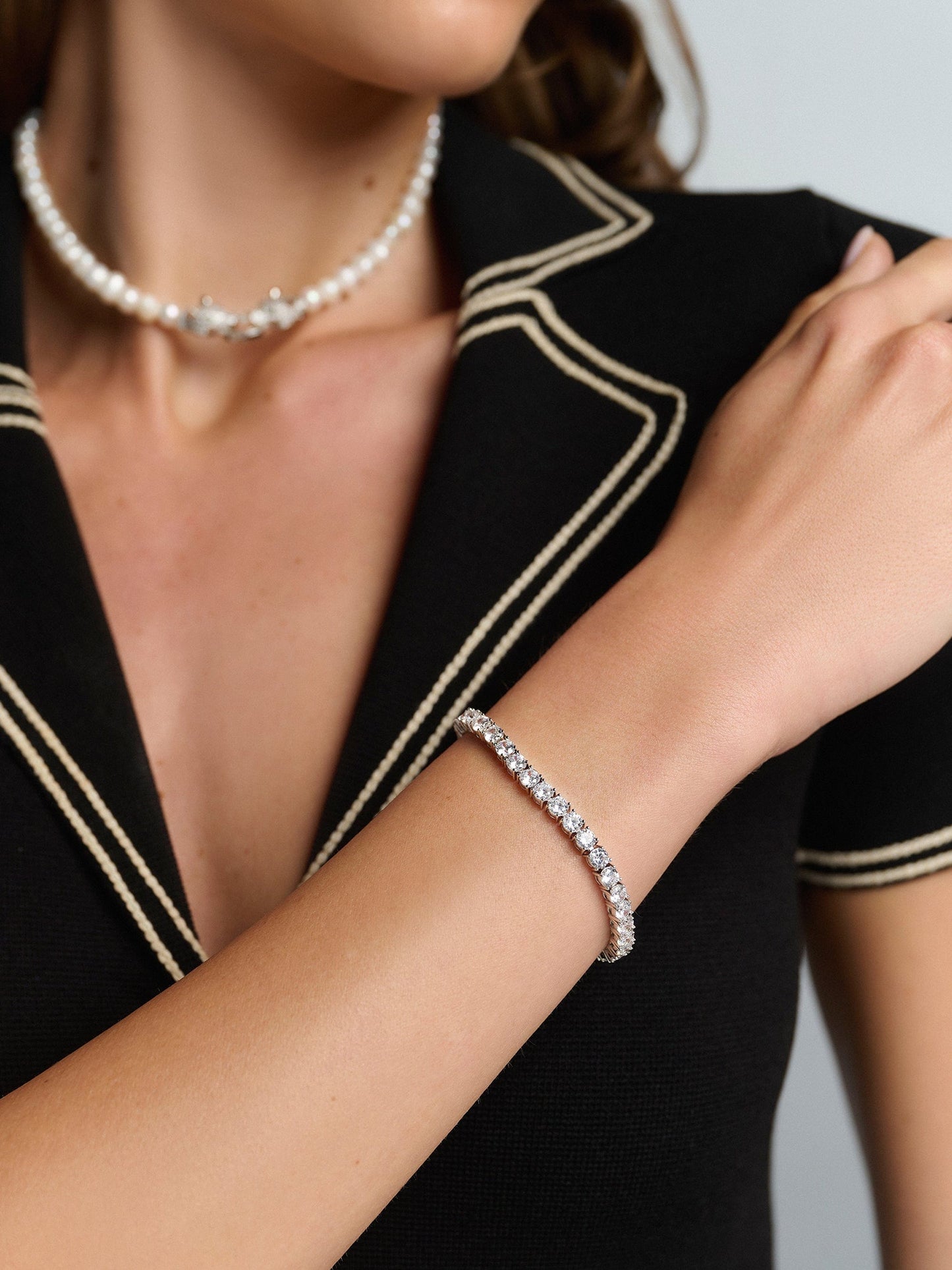 Tennis Bracelet In Silver