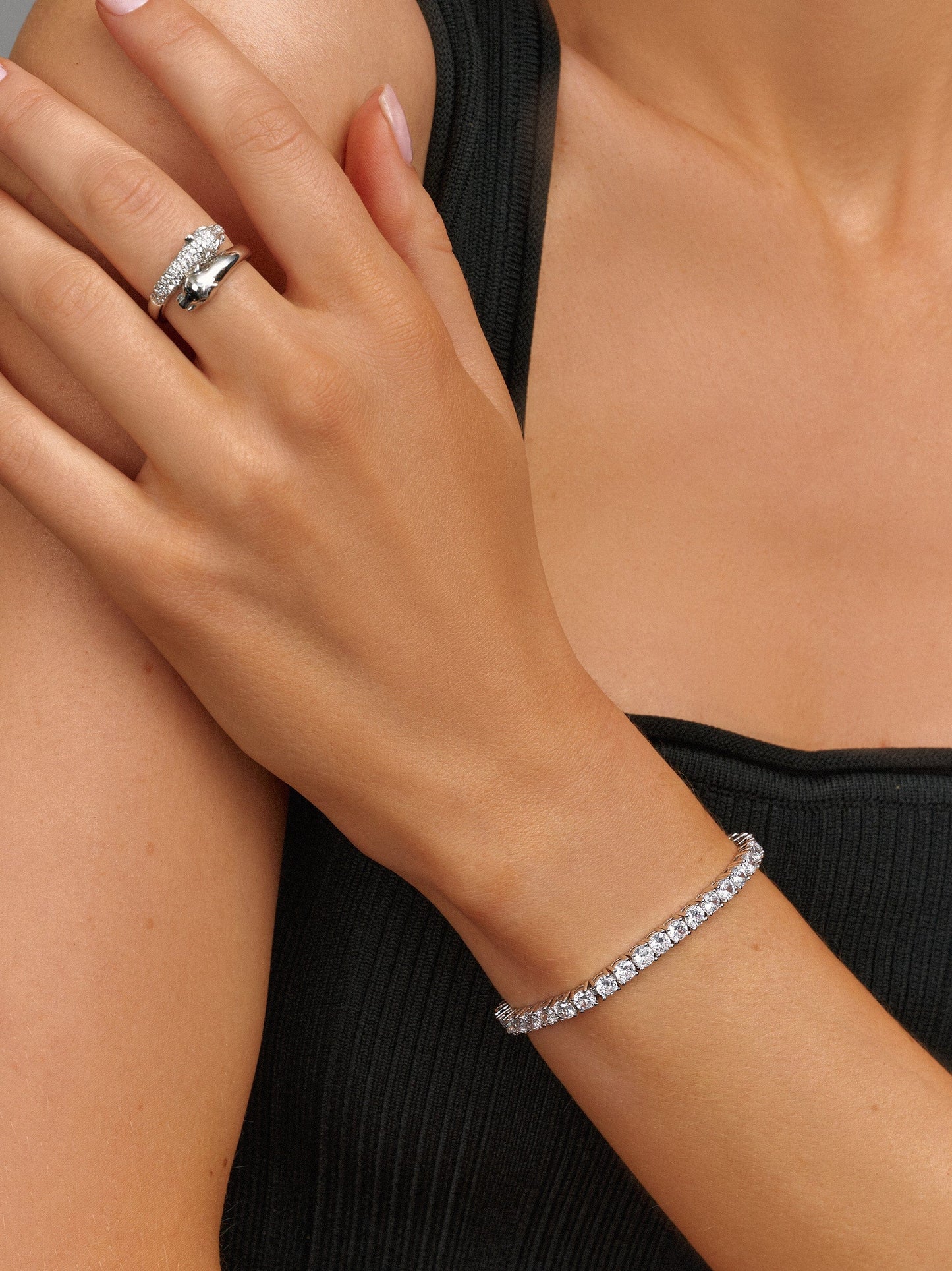 Tennis Bracelet In Silver