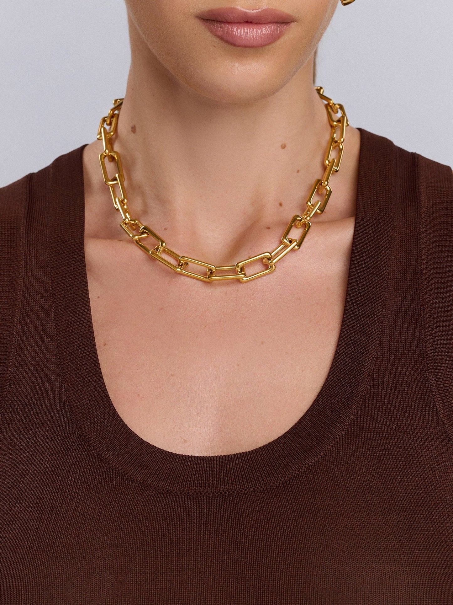 Gold Paperclip Chain