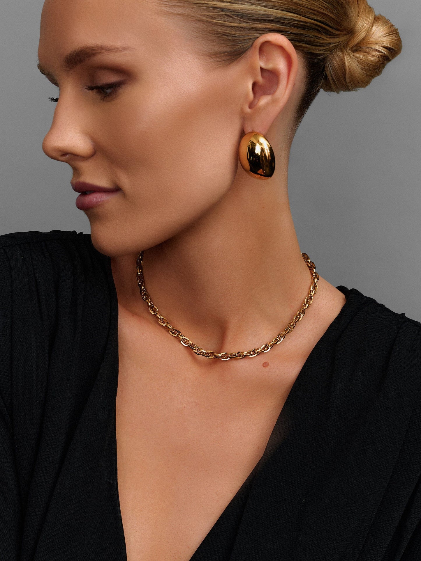 Gold Rope Chain Choker