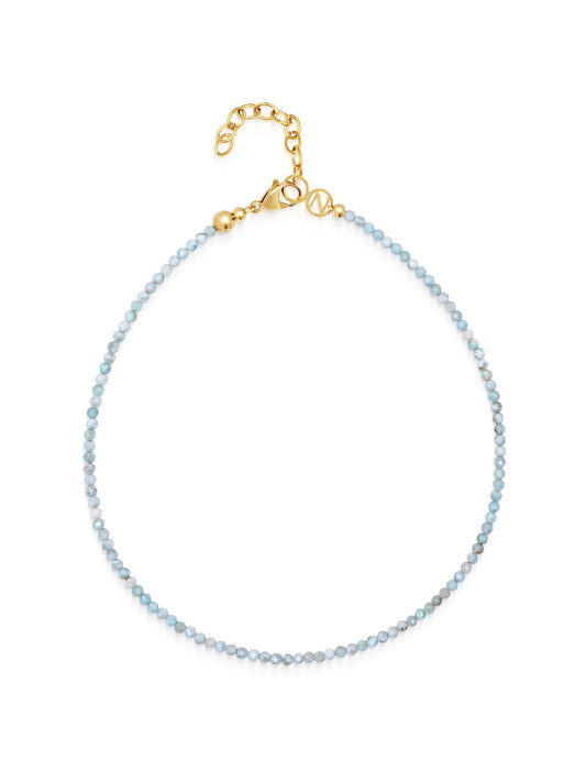Larimar Faceted Choker