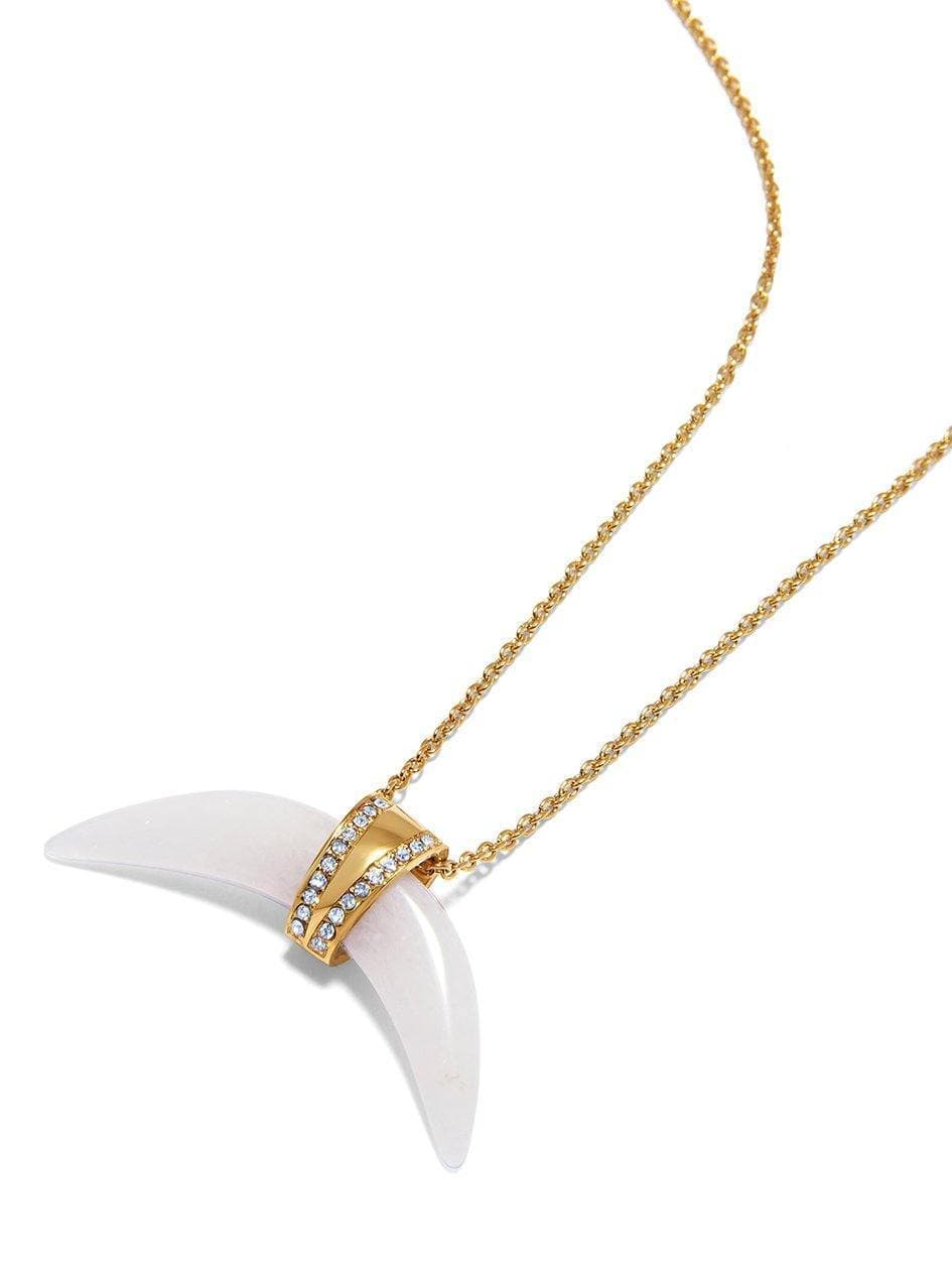 Mother Of Pearl Horn Necklace