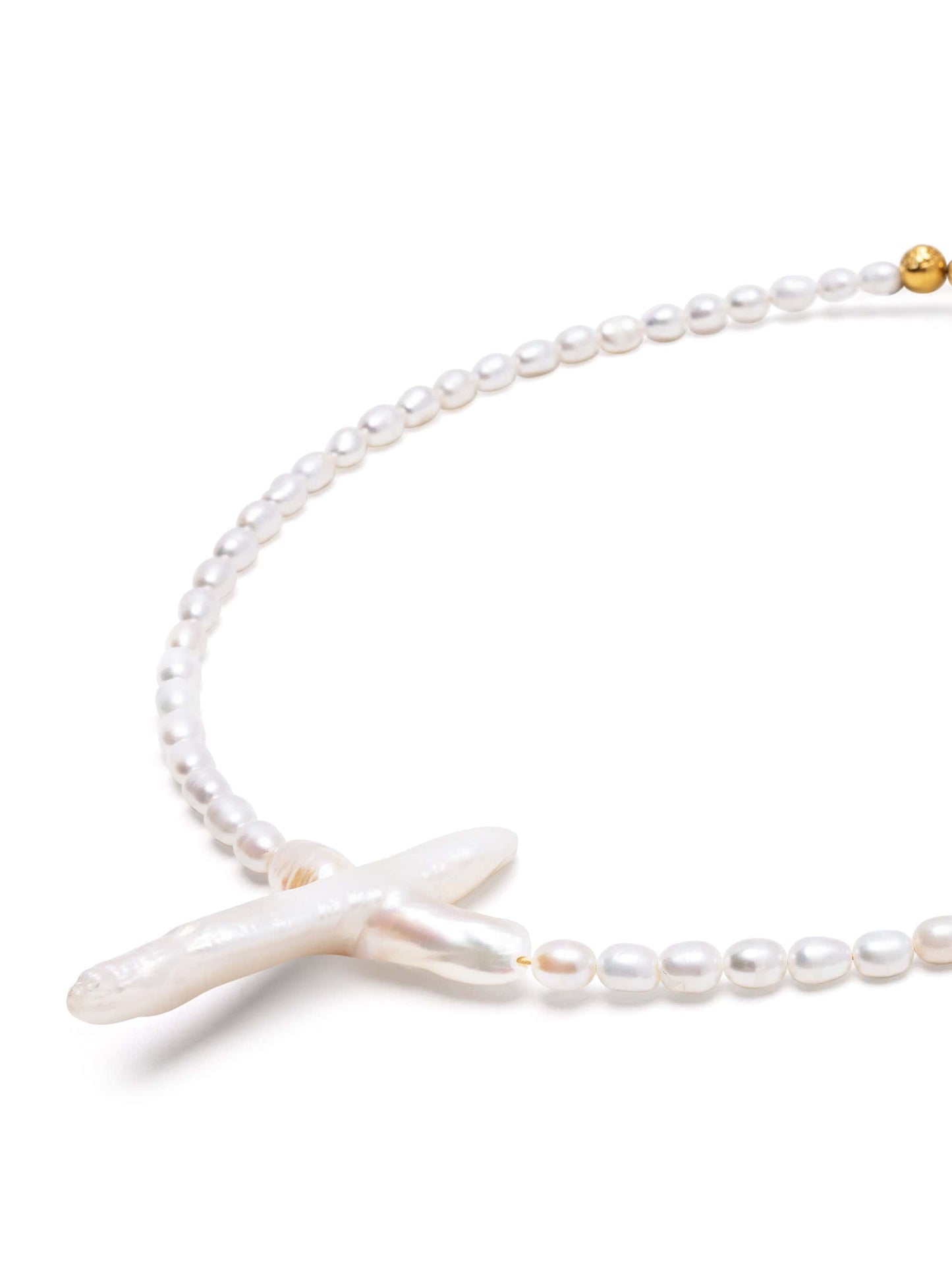 Pearl Cross Choker