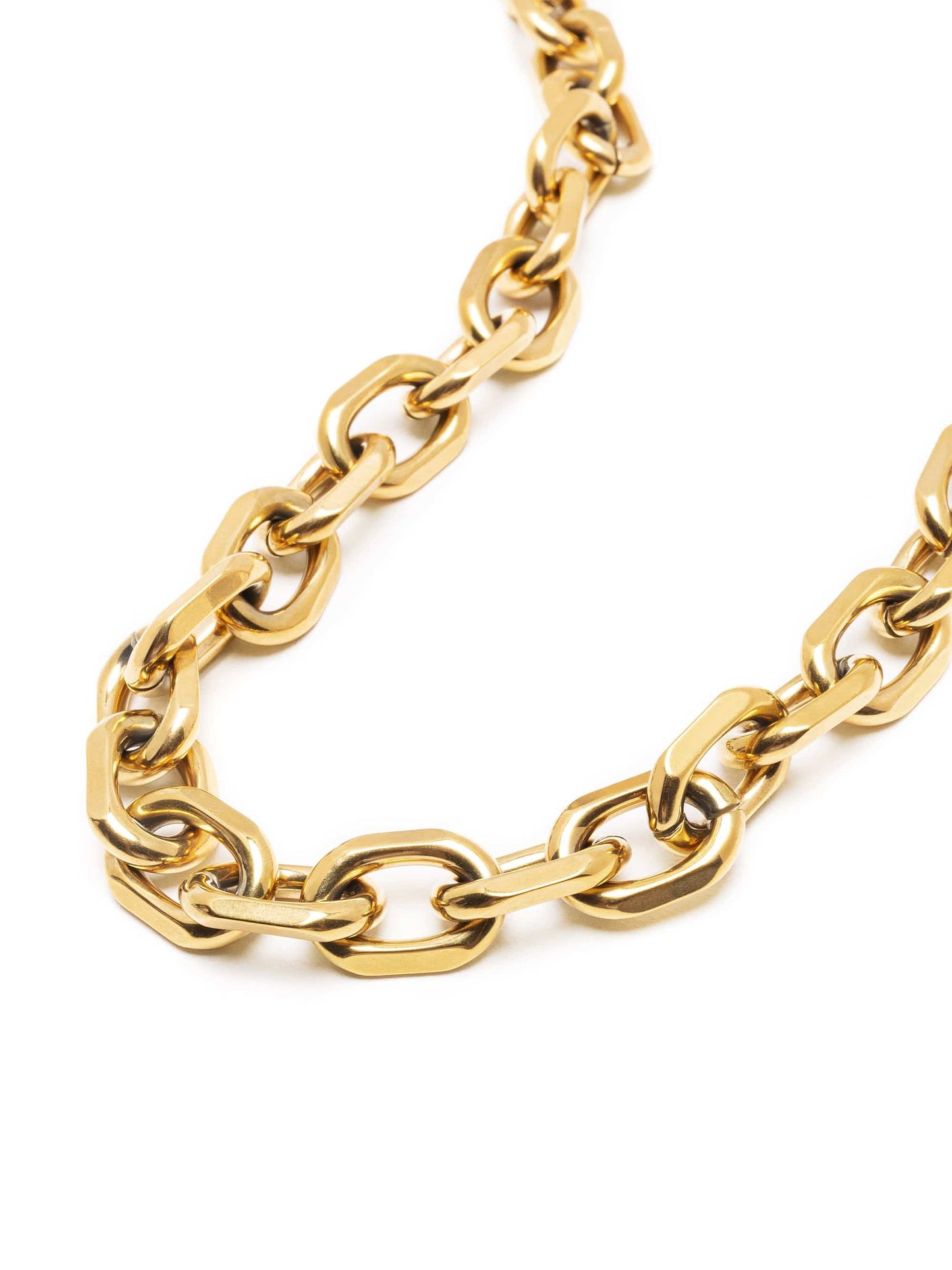 Round Cable Chain Necklace in Gold