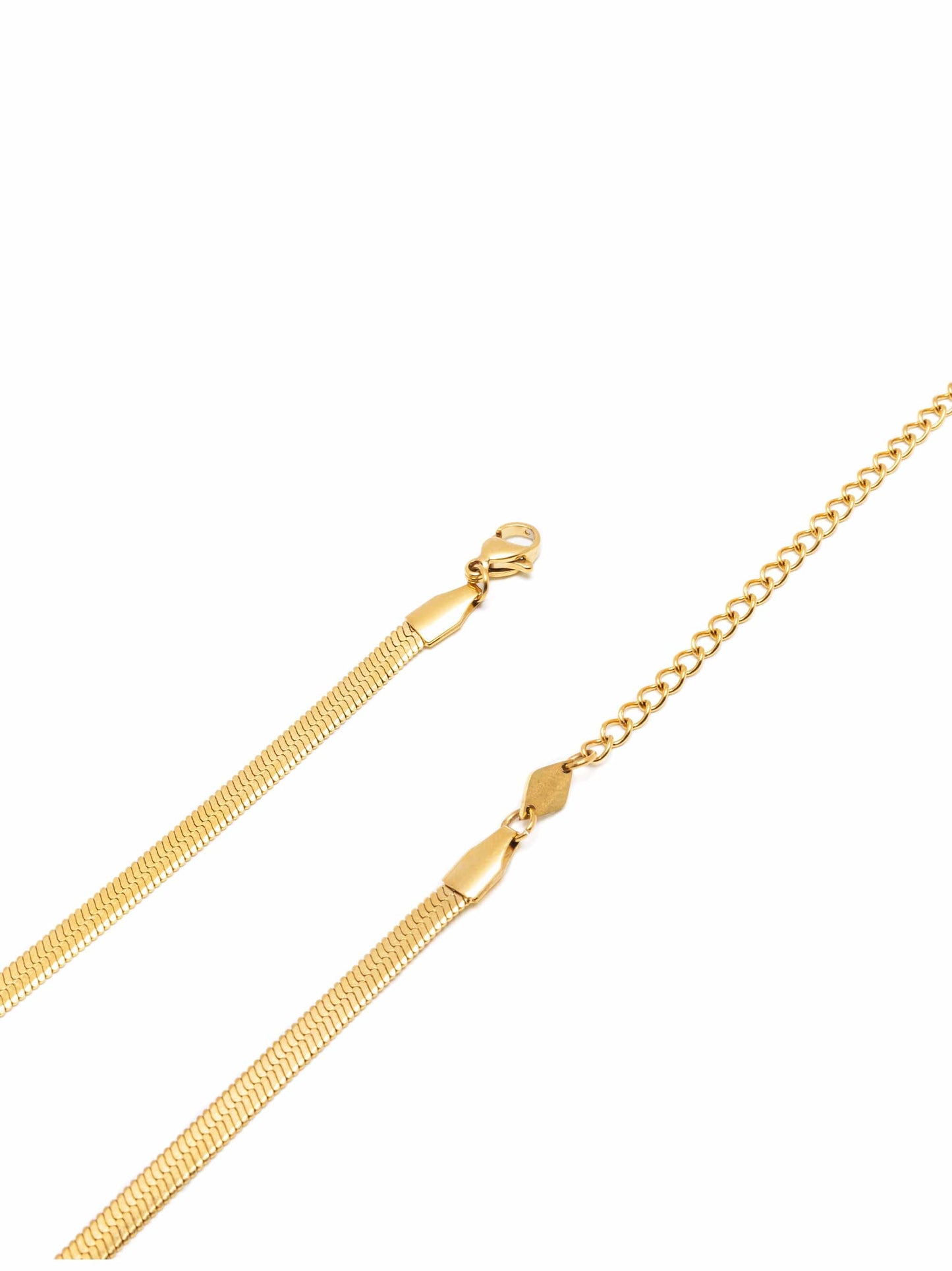 Snake Chain Necklace in Gold